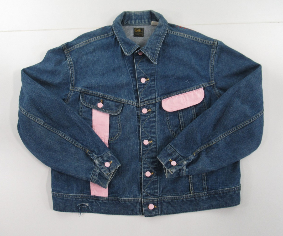 VTG Lee Sanforized PATD-15343A Denim Trucker Customized Jacket #VT927