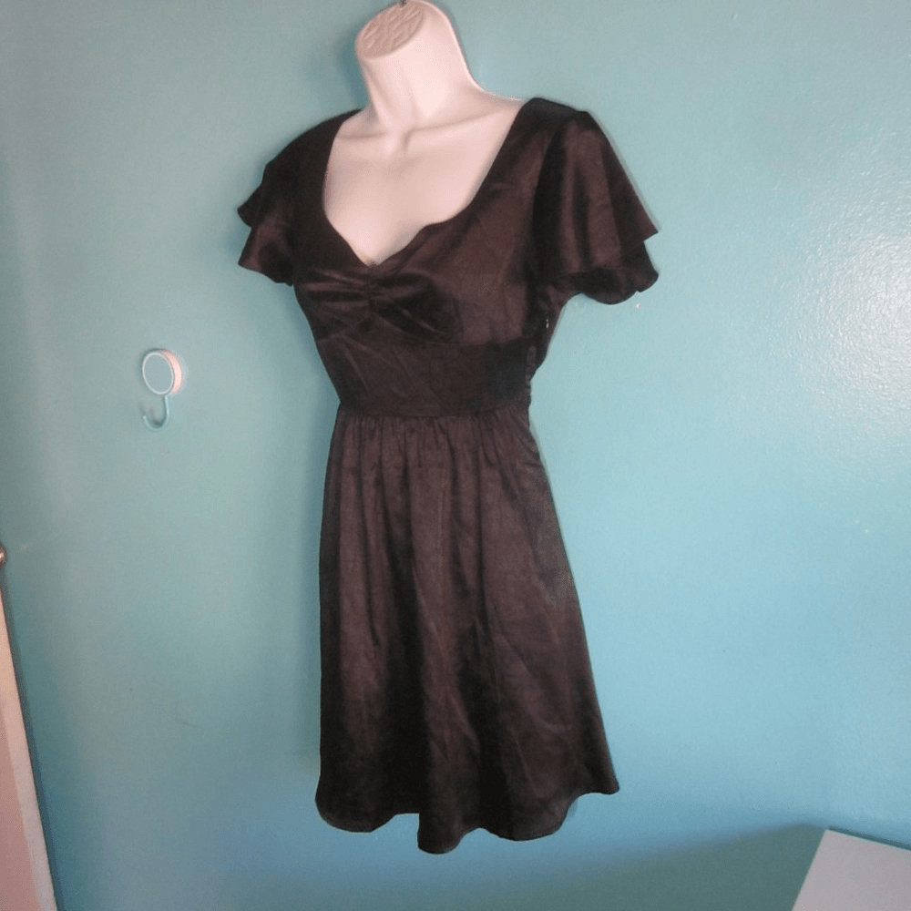 Disturbia Dorian Black Goth Mini Dress Womens Size 4 NWT UK 8 NEW with TAGS