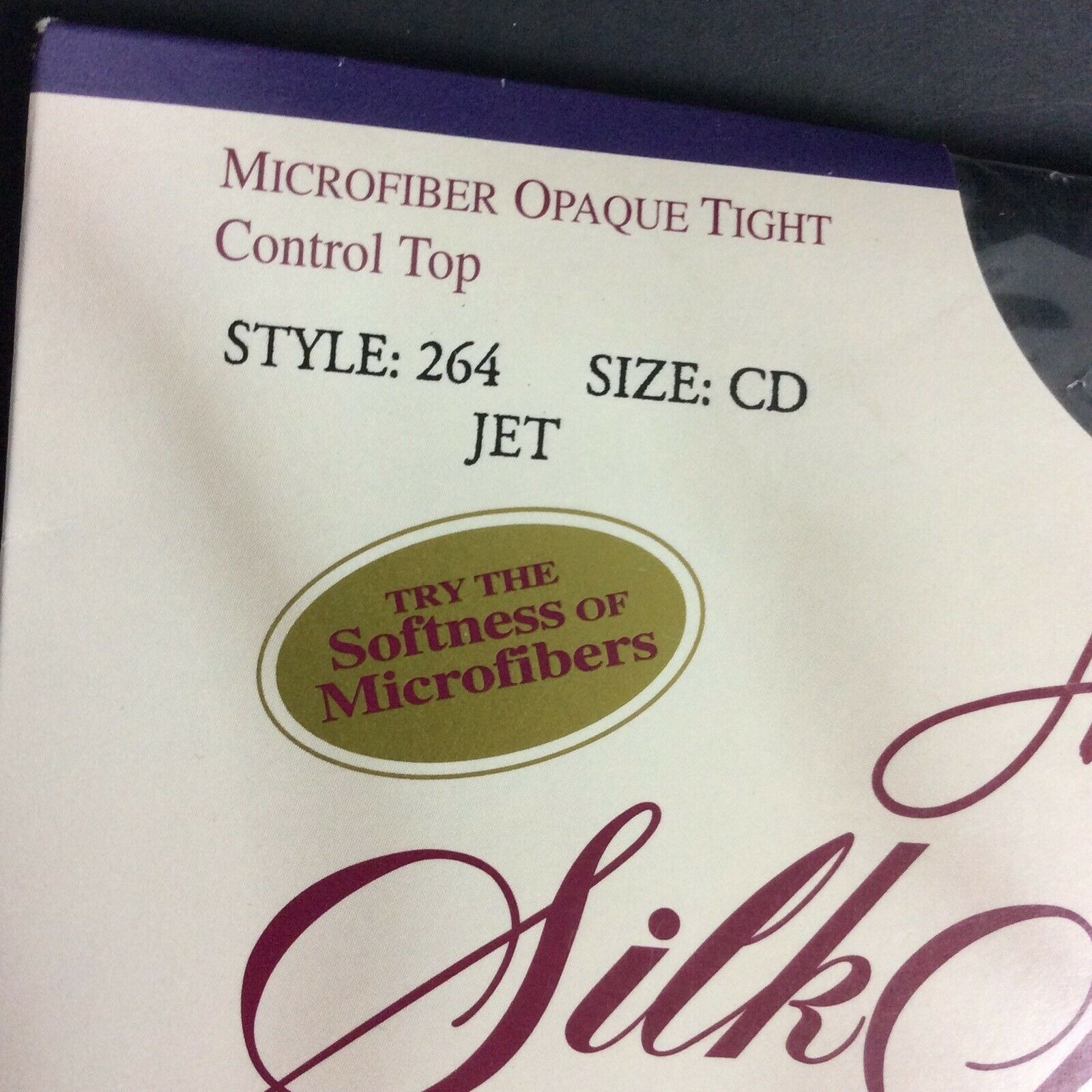 Hanes Silk Reflections Soft Touch Opaque Tights CD Jet Black Control Top