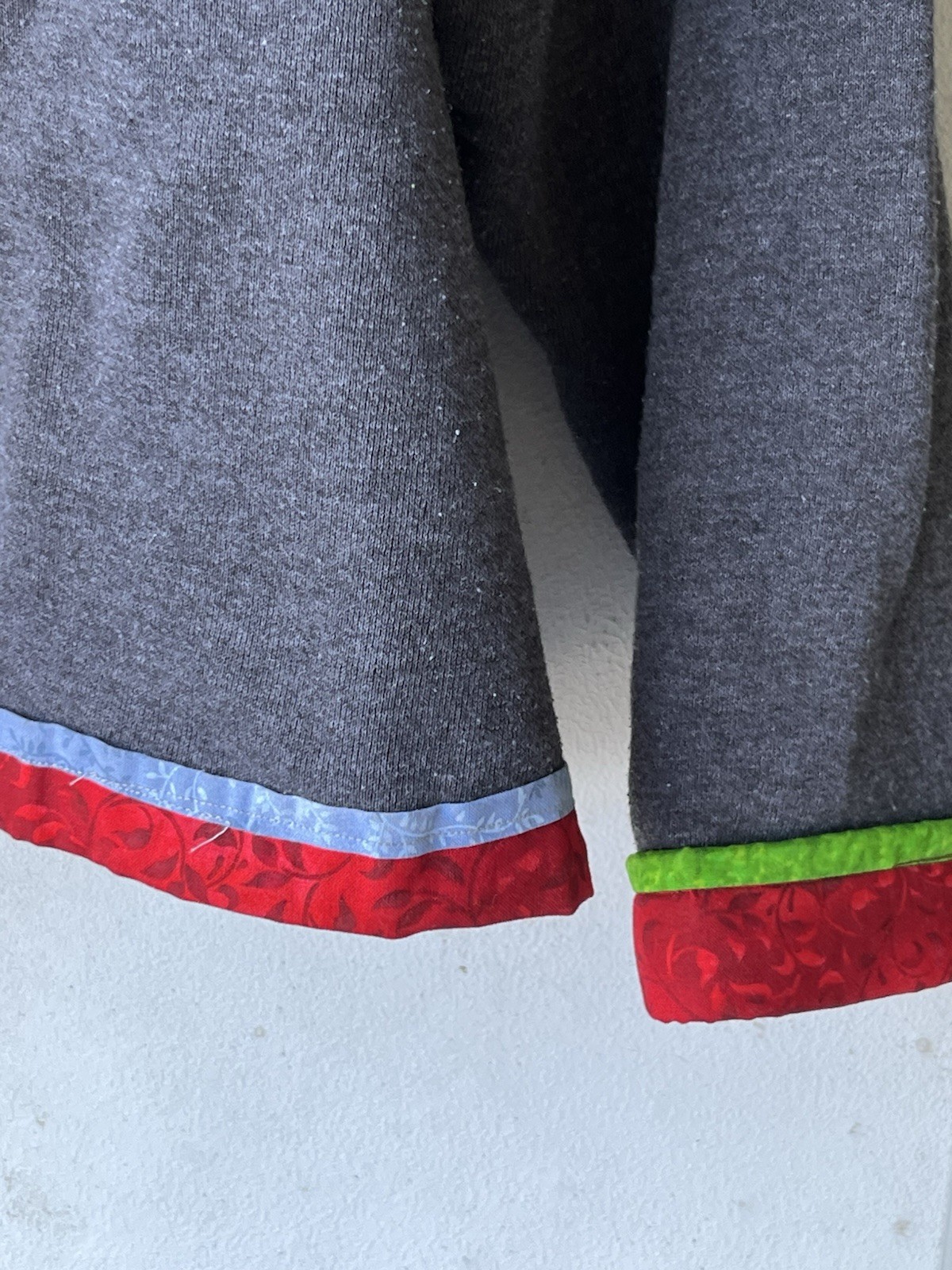 Vintage Altered USA Olympic Cardigan Sweater Womens L Gray