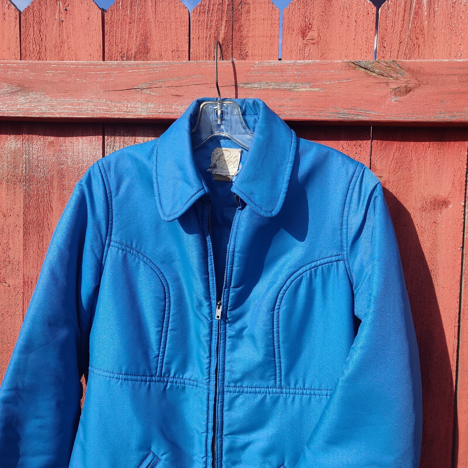 Vintage Roffe Women’s Ski Sally Jacket Coat Bright Blue Sz Medium