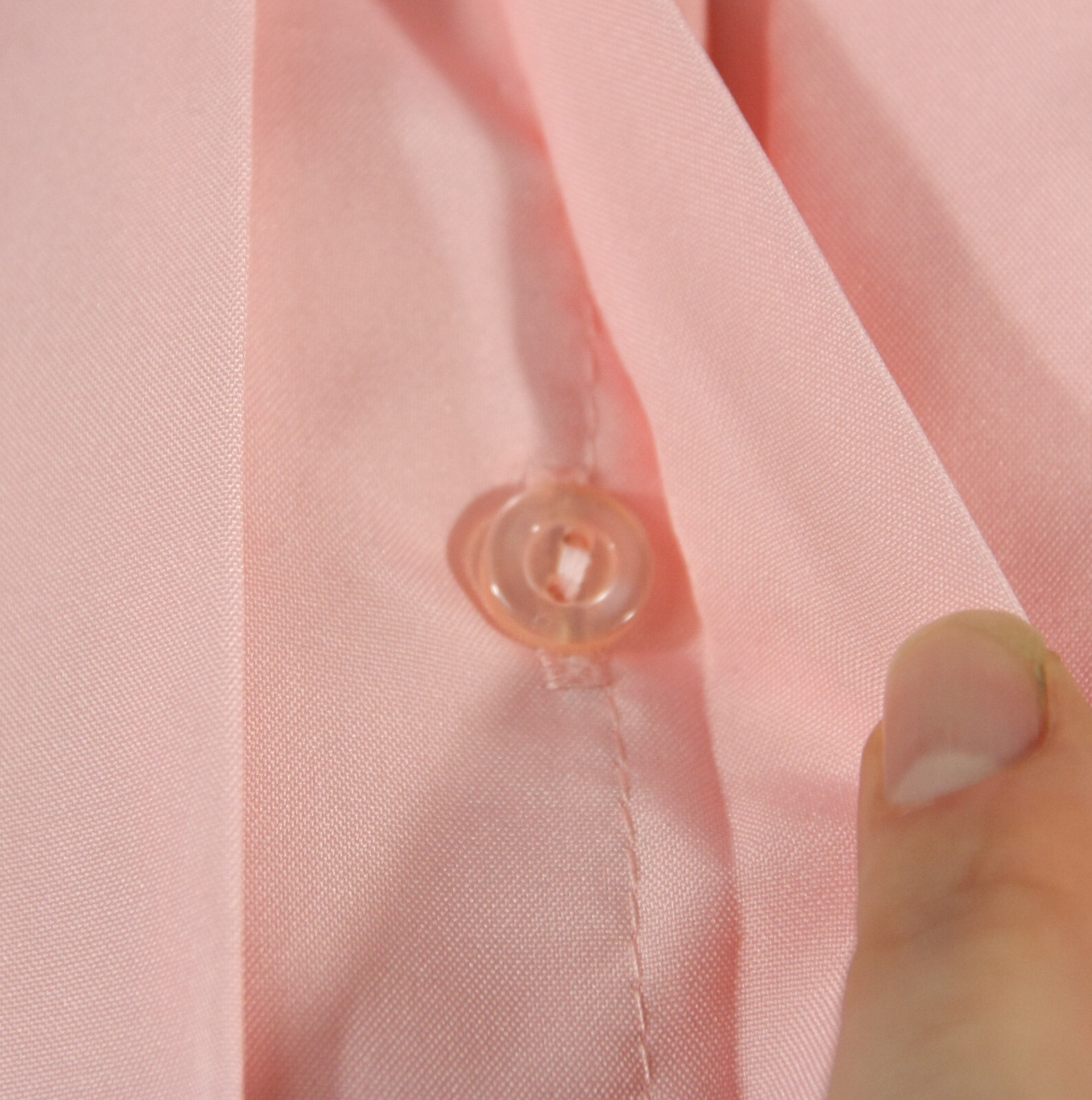 Vintage Lucky Winner High Neck Pleated Front Blouse w Ruffles Pink M 12 1970s