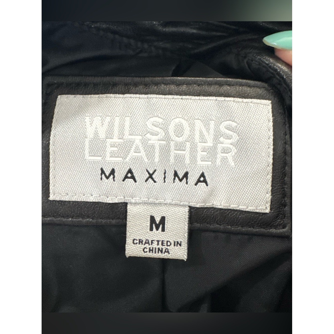 Vintage Wilsons Leather Maxima Ladies Jacket 100% Leather Medium Black
