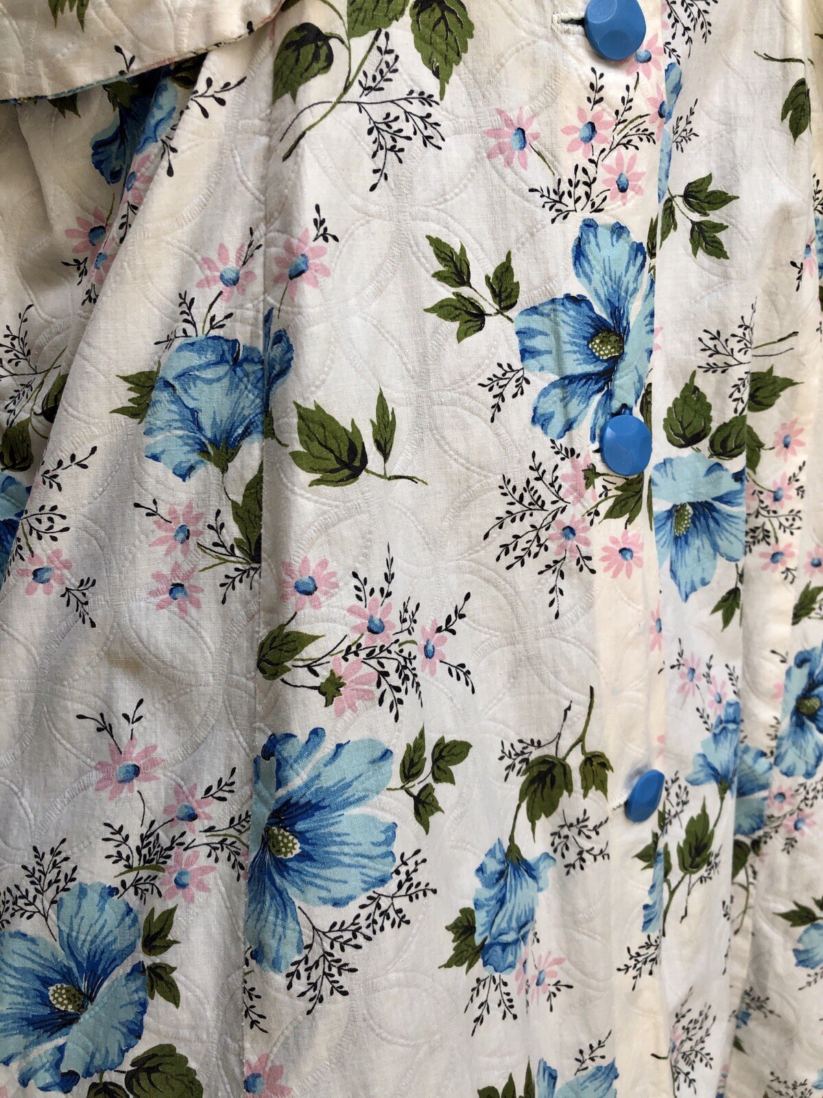VTG 1940s PRINCESS Style FLOWER PRINT „Monte Carlo Fashions” Dressing Gown-Dress