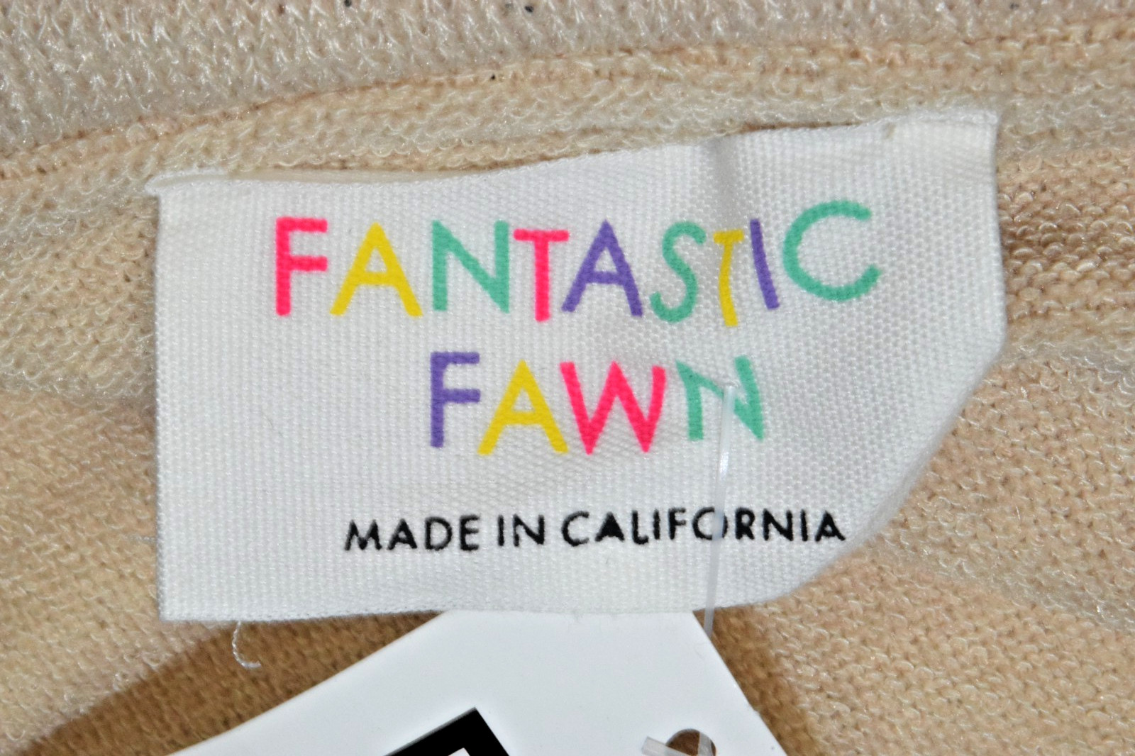 Vintage Off Shoulder Top Fantastic Fawn Size M Y2K Glitter Made California NWT