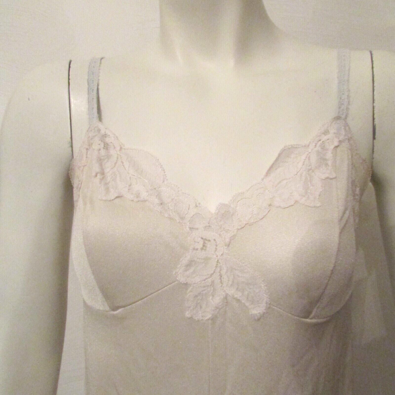 Kayser Lingerie Silky Tricot Nylon Lace One Piece Teddy Bodysuit 32 USA made