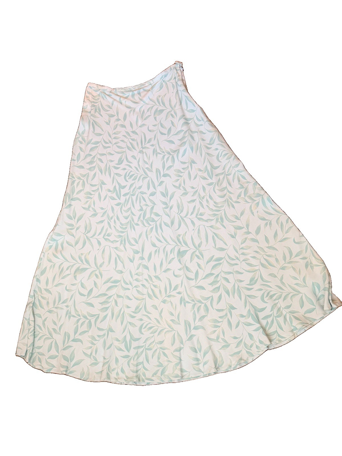 Karen Kane Rayon Flowing Mint Vine Maxi Skirt – 90’s Vintage