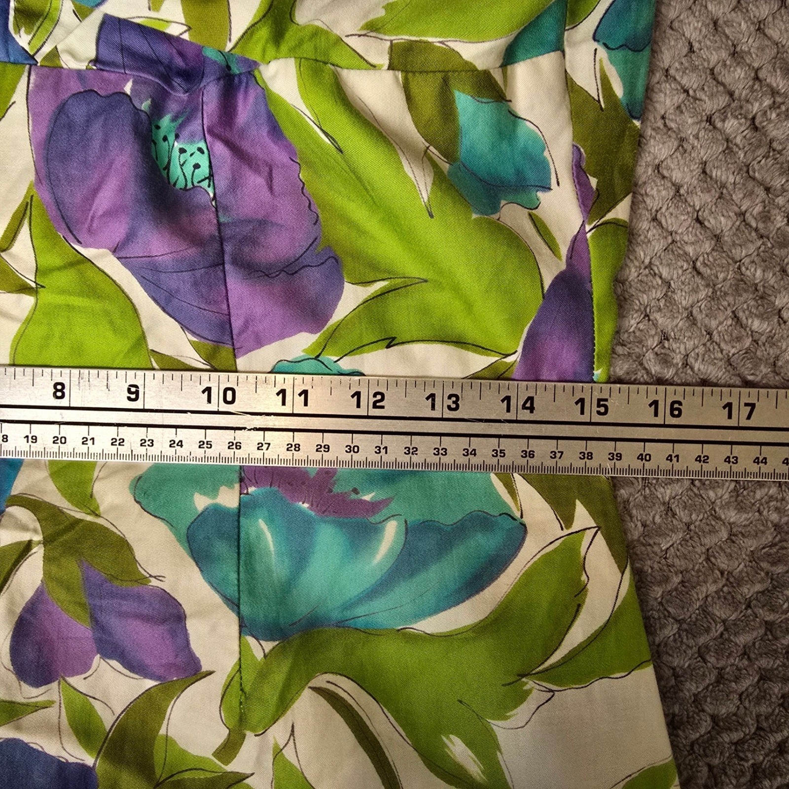 VTG Haoles Nicole of San Francisco Mid Century Watercolor Floral Dress Bow Back