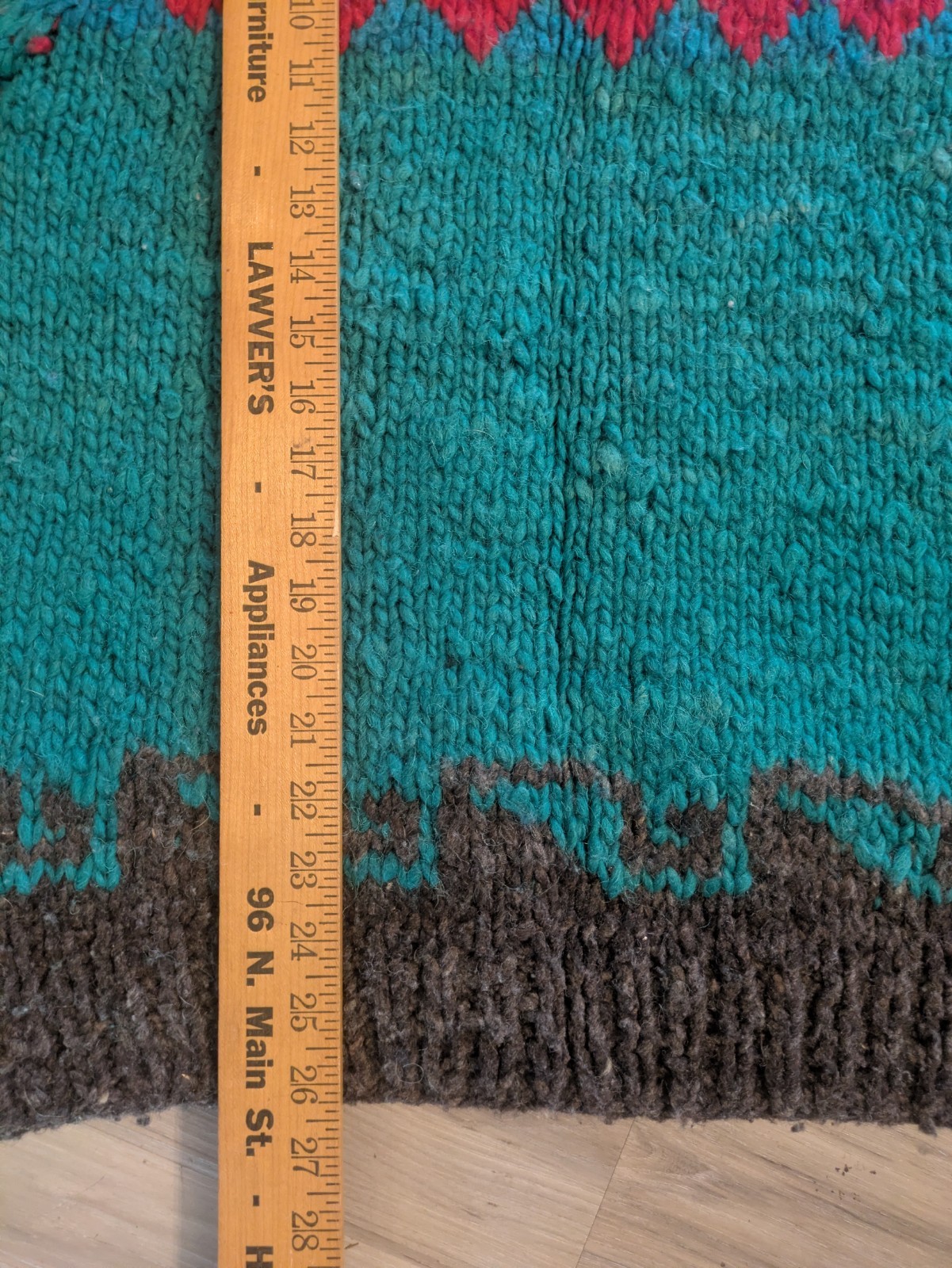 Vintage Woolies 100% Wool Hand Made Sweater Women’s Large
