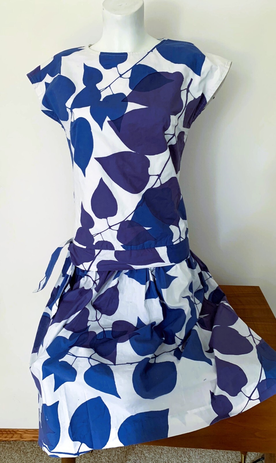 Vintage Marimekko fabric hand made dress S/M