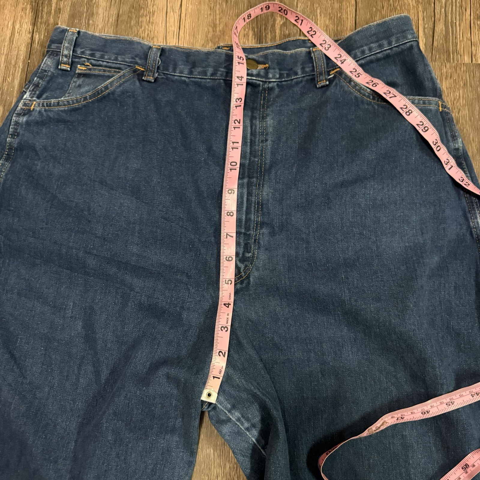 80’s VTG Wrangler Mom Jeans No Fault Denim Women’s 38 (35×30) Dark Wash USA Made