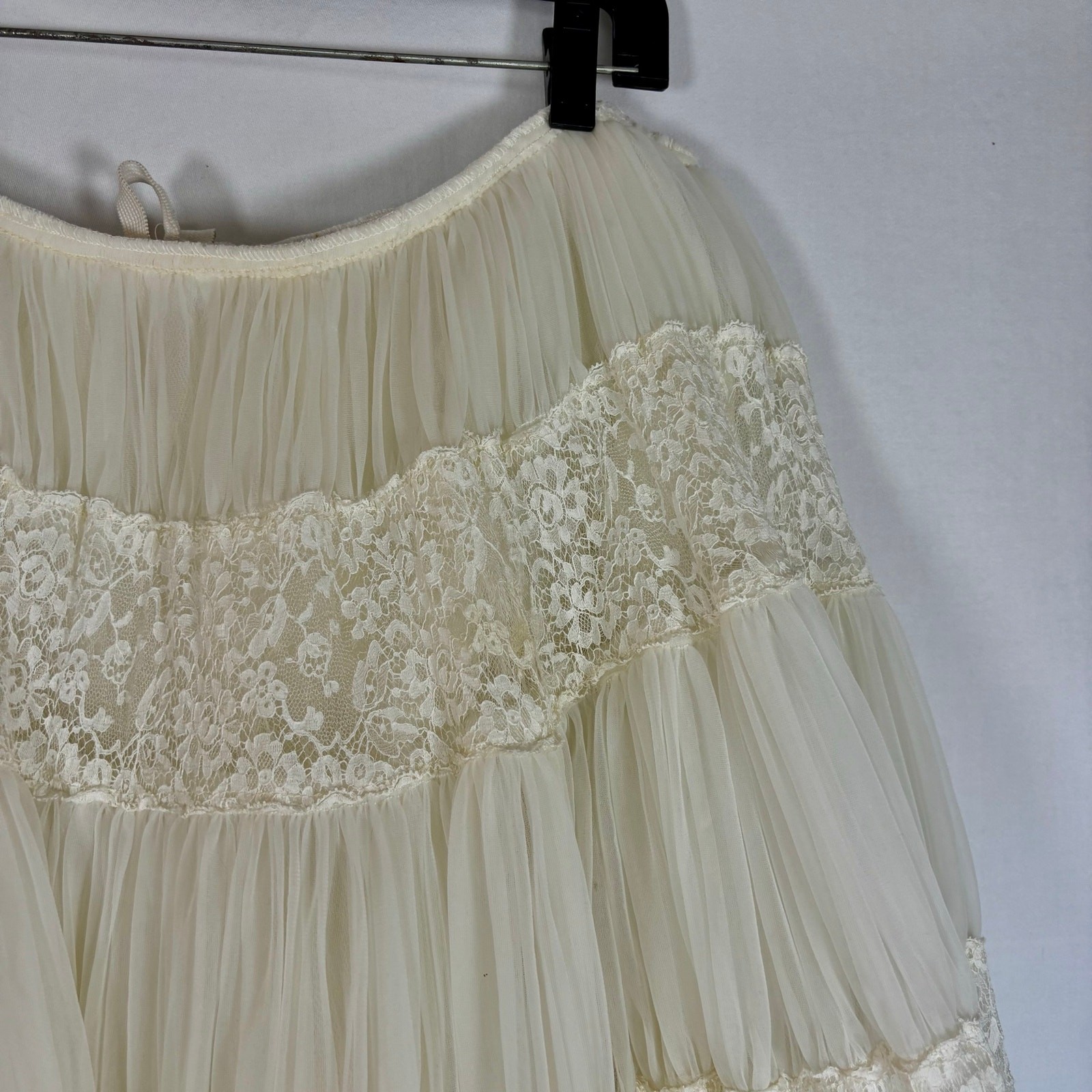 Vintage 1950s Marie of Pandora Bridal Crinoline Petticoat Skirt With Train AS IS
