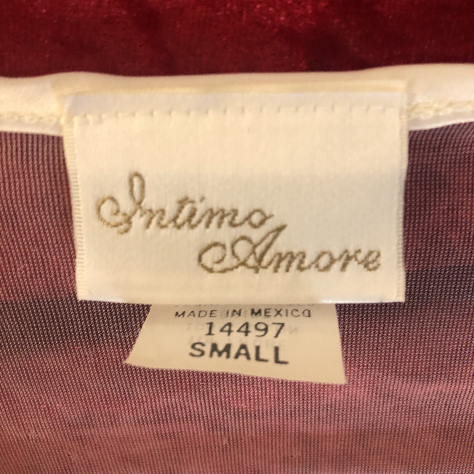 Intimo Amore Nightgown And Sheer Robe Vintage Size Small Ivory Negligee Chemise