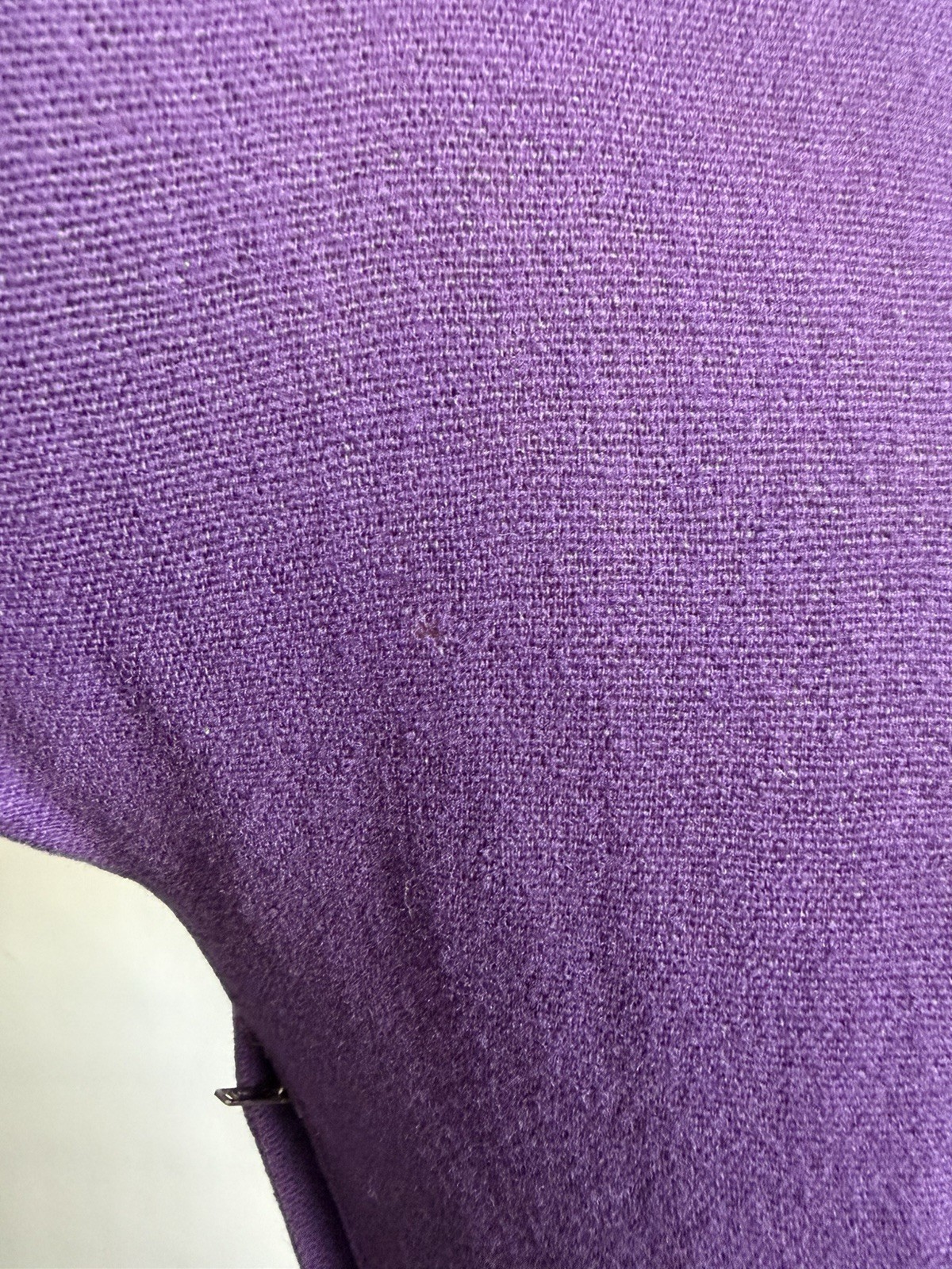Vintage 1950s Purple Wool Bombshell Wiggle Dress Pacific Mills S