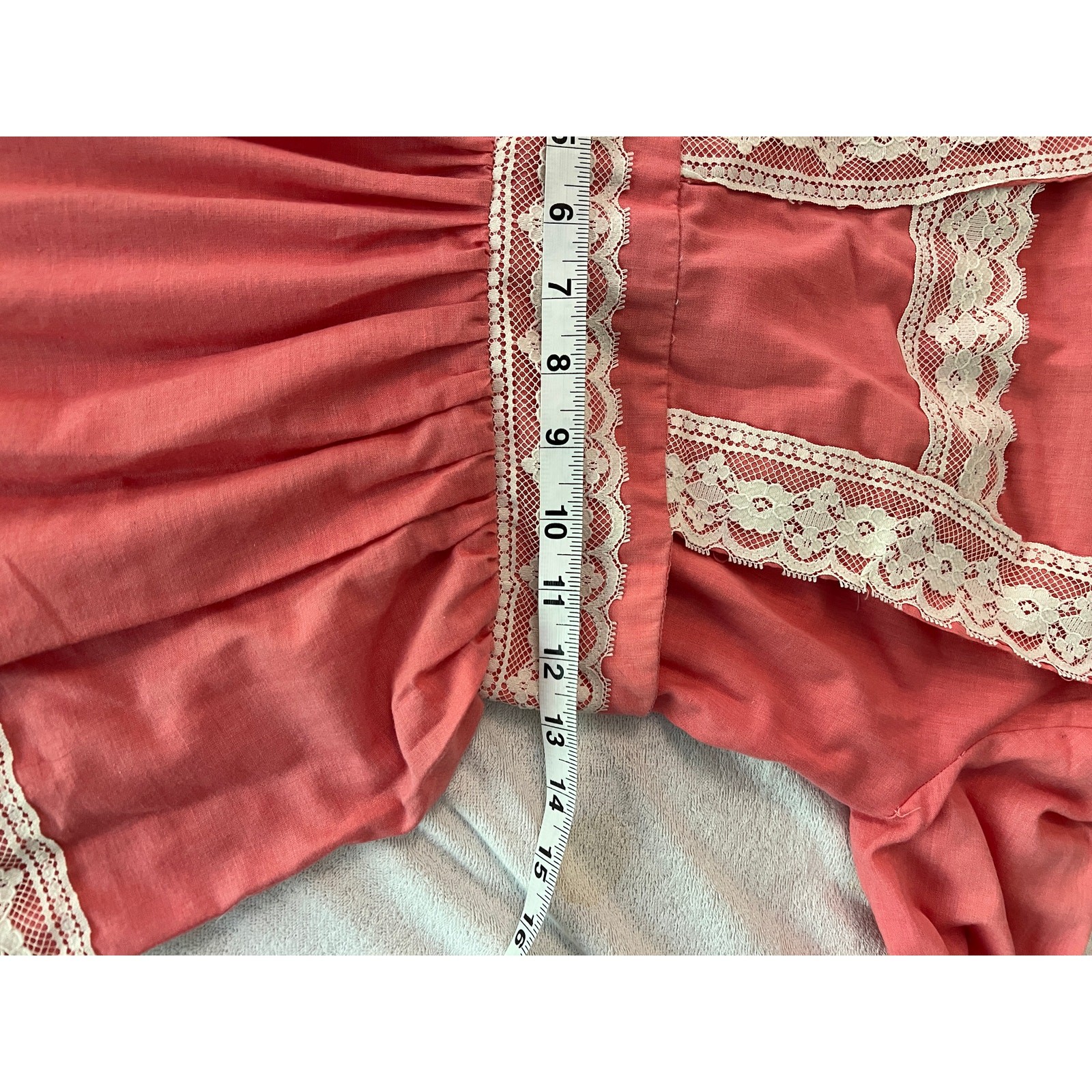 Vtg 70s prairie style maxi dress romantic western cottage core Victorian revival