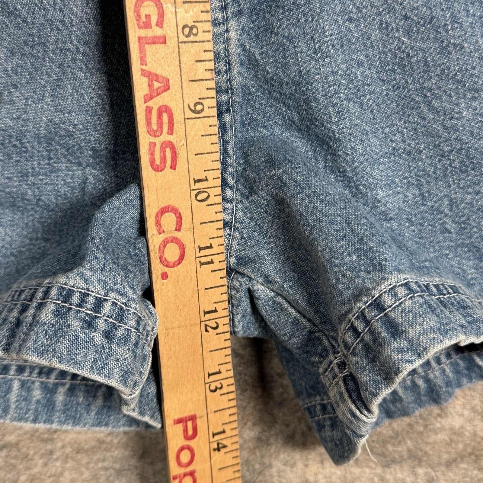 Vintage 90s Womens Canyon River Blues Button Fly Denim Shorts Size 5 26×3