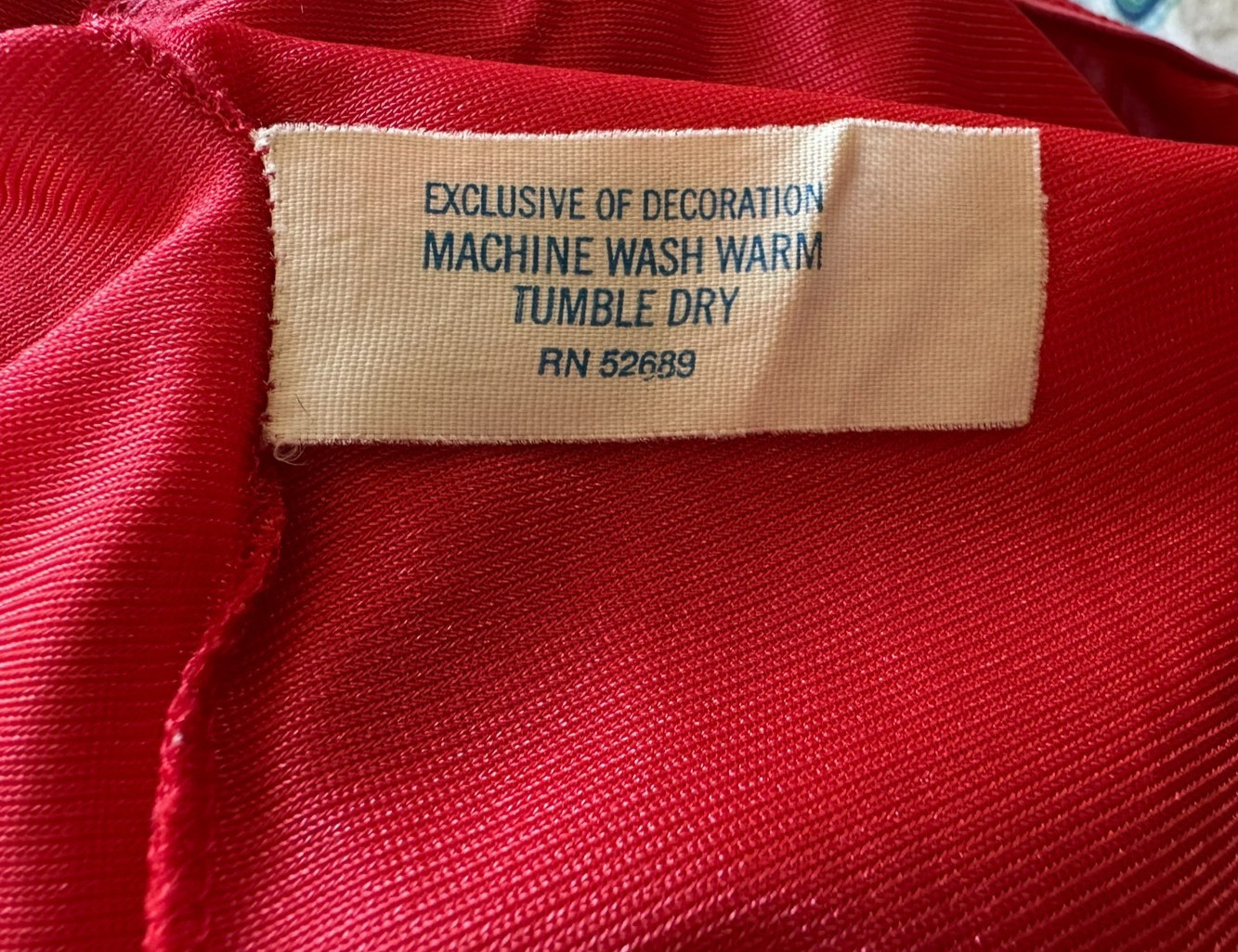Vintage Red Nylon Slip Size Large Double Slit Lace 25″ Long
