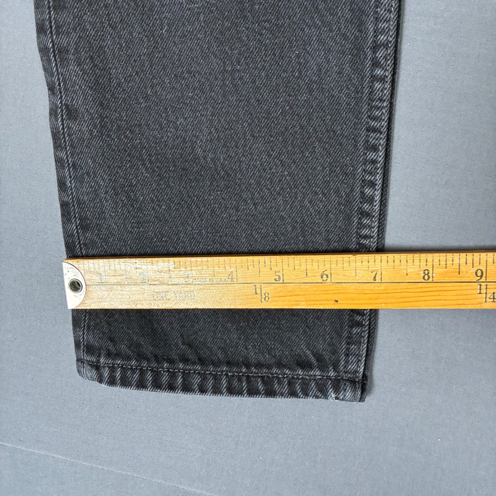 Vintage Levi’s 501 Black Wash Denim Jeans Women’s Size 25×29 Made In USA