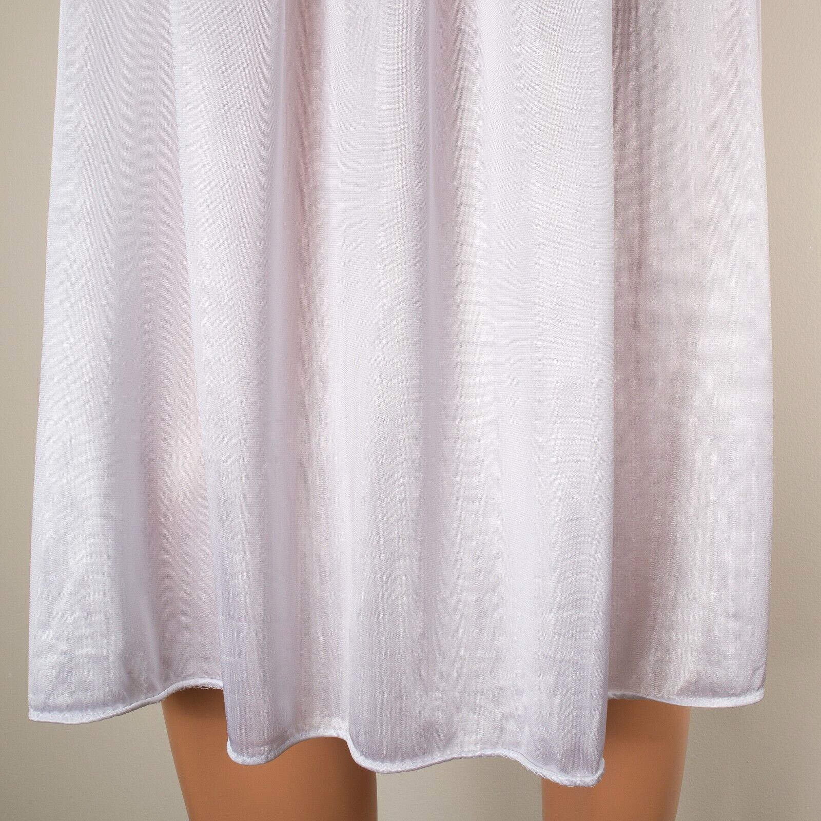 💖 VTG KAYSER Bridal Chiffon Peignoir Nightgown Set White Robe Negligee Lace S