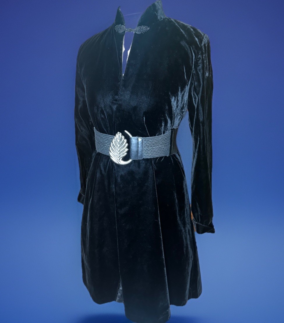 Vintage Patra Black Velvet Swing Jacket Witchy | Opera Cape | Goth Romantic Luxe