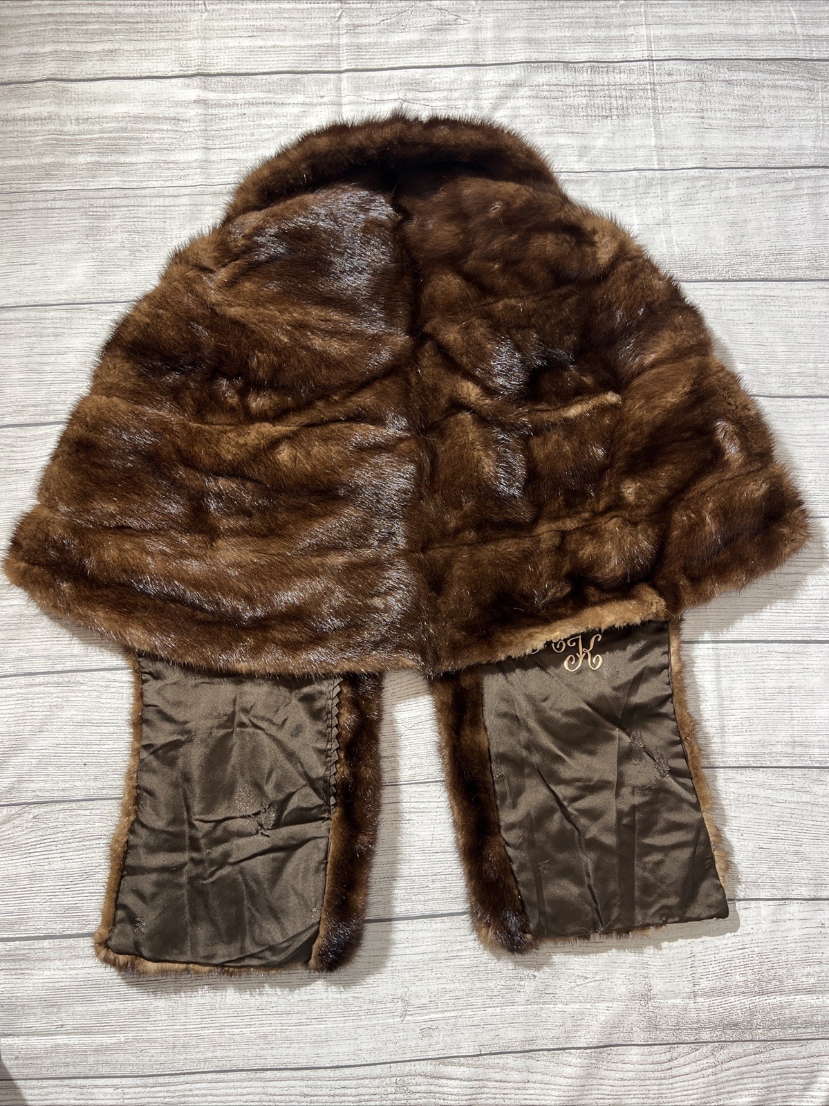 vtg rapoport Los Angeles fur shawl Fur Cape / Stole Jacket Old Money Mob Wife
