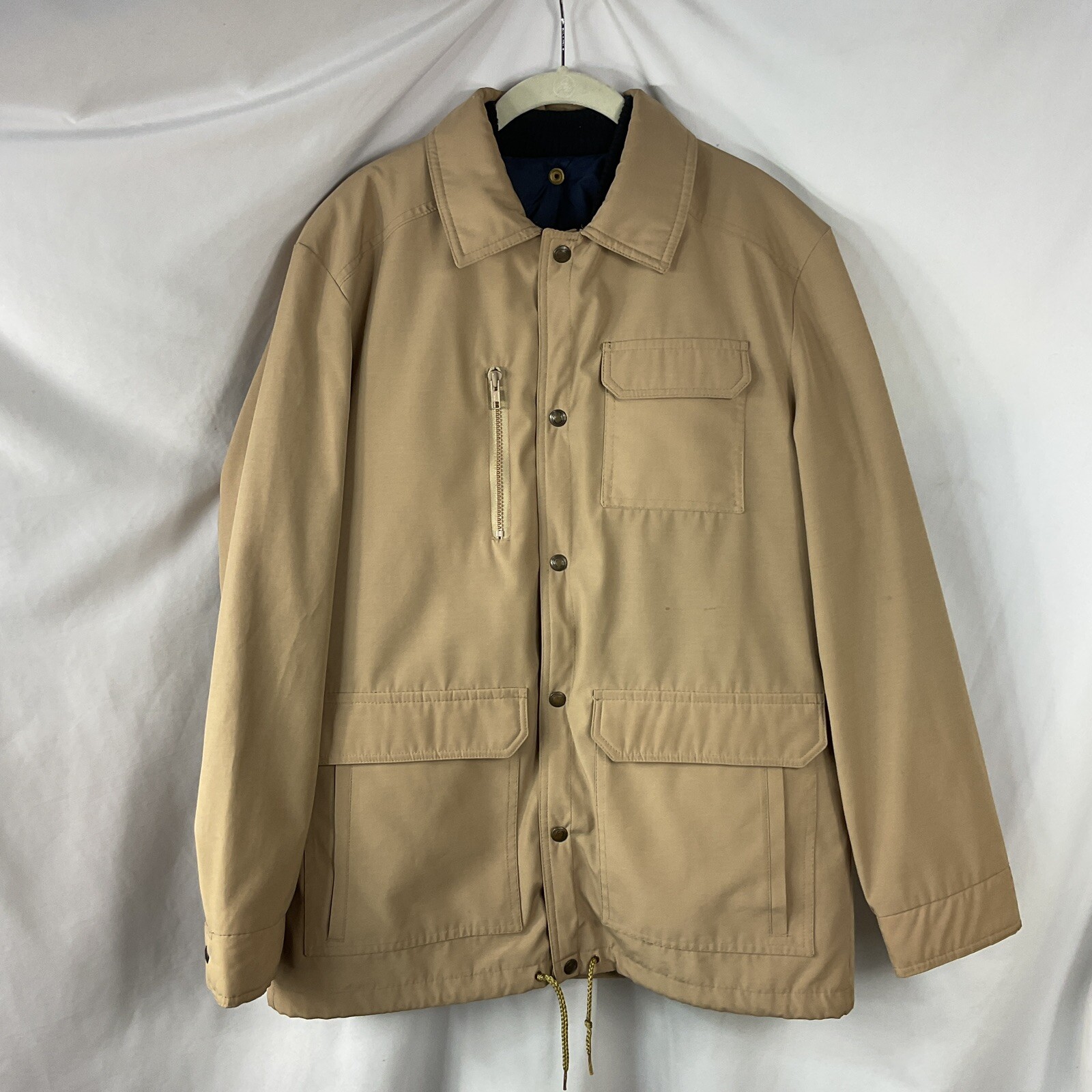 Retro 1980s London Fog Outdoors Unlimited Jacket Women 42 Beige Lined