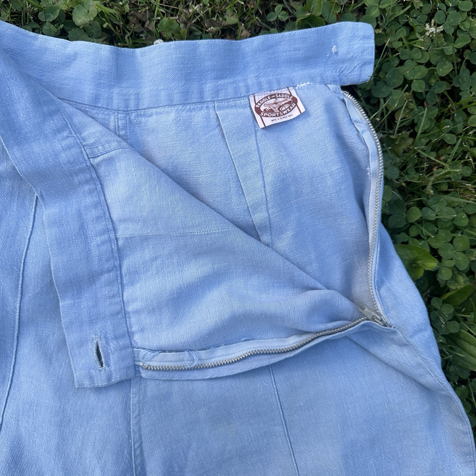 Vintage Womens Shorts Lot Denim Side Zip 30s 50s 60s 70s XS S M