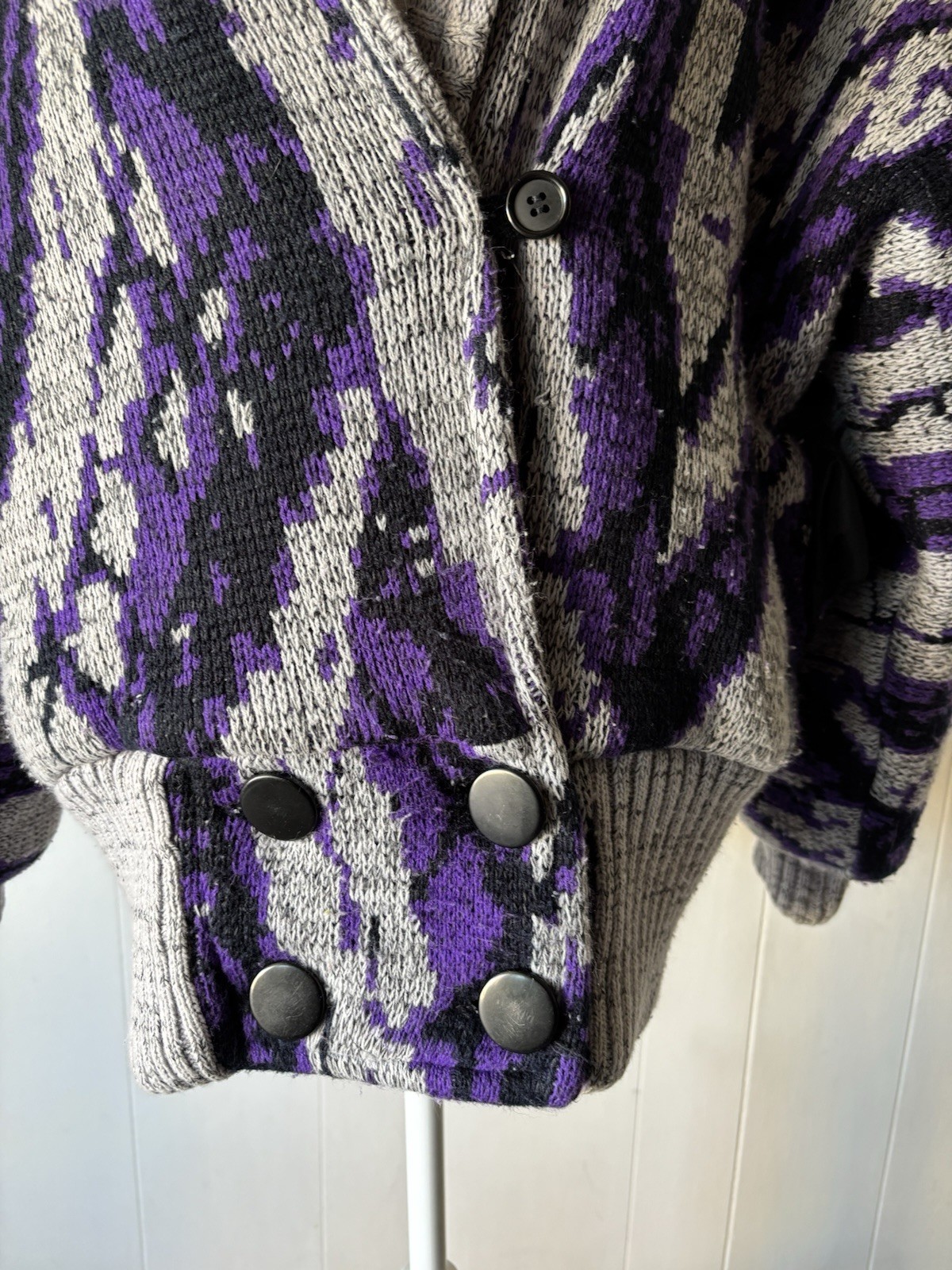 Vintage 70’s/80’s Batwing Chunky Knit Sweater By Learsi