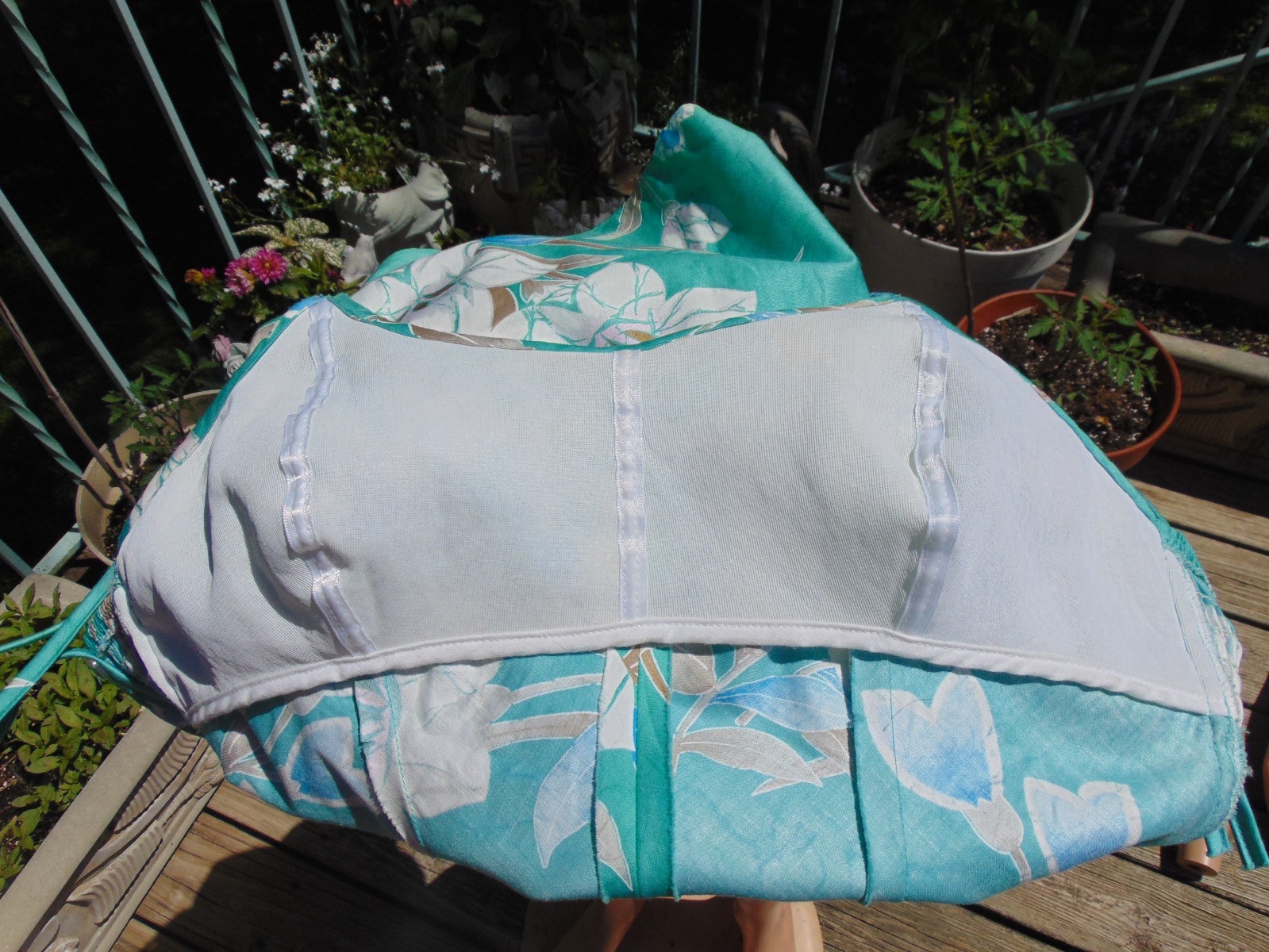 Vtg 70s Sun Fashions for Andrade Sarong Skirt Hawaiin Playsuit Romper sm