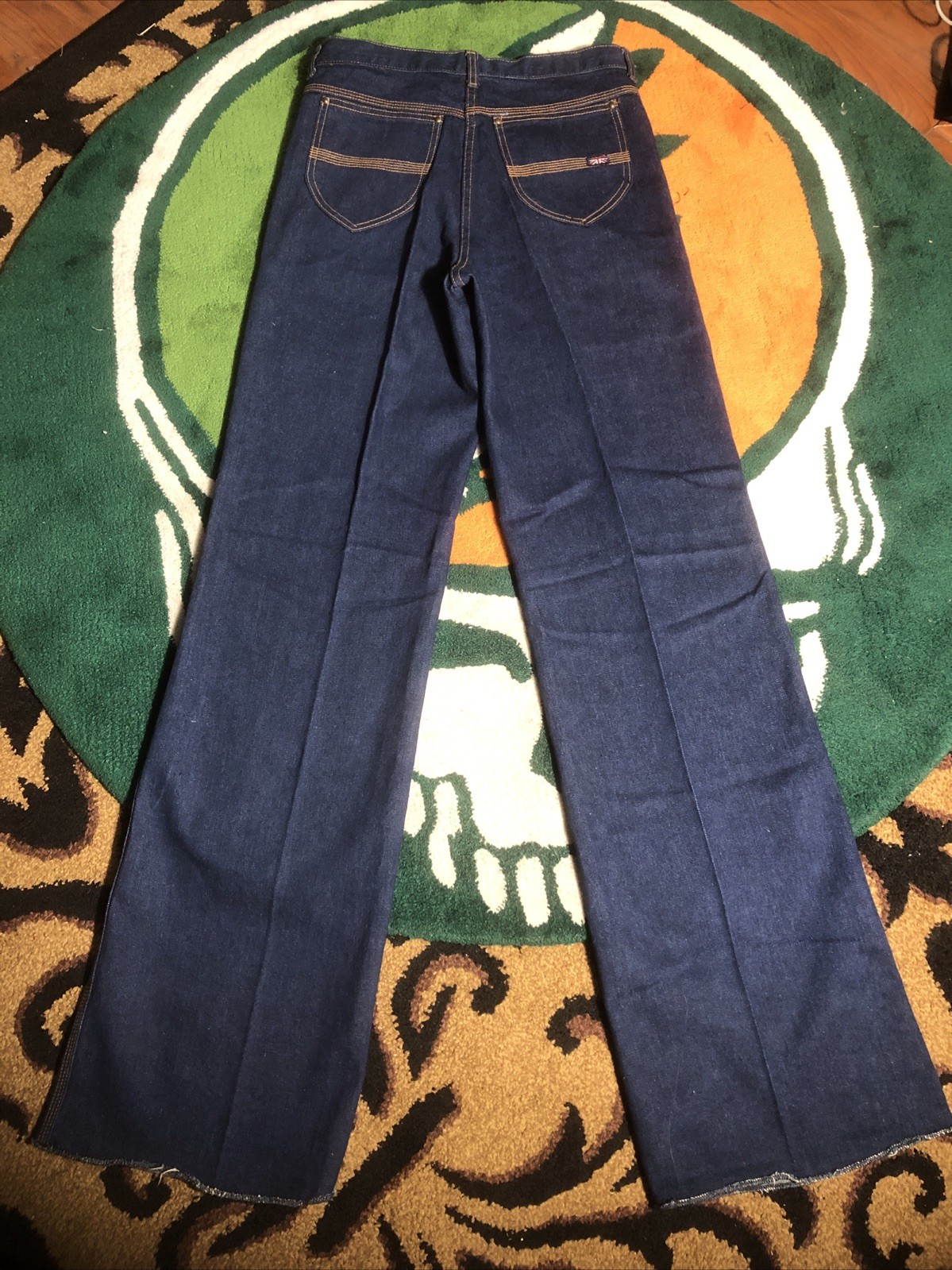 Vintage Brittania Brit Flare Size 33L NEW 31×36 Disco Size 11/12 Rare Denim