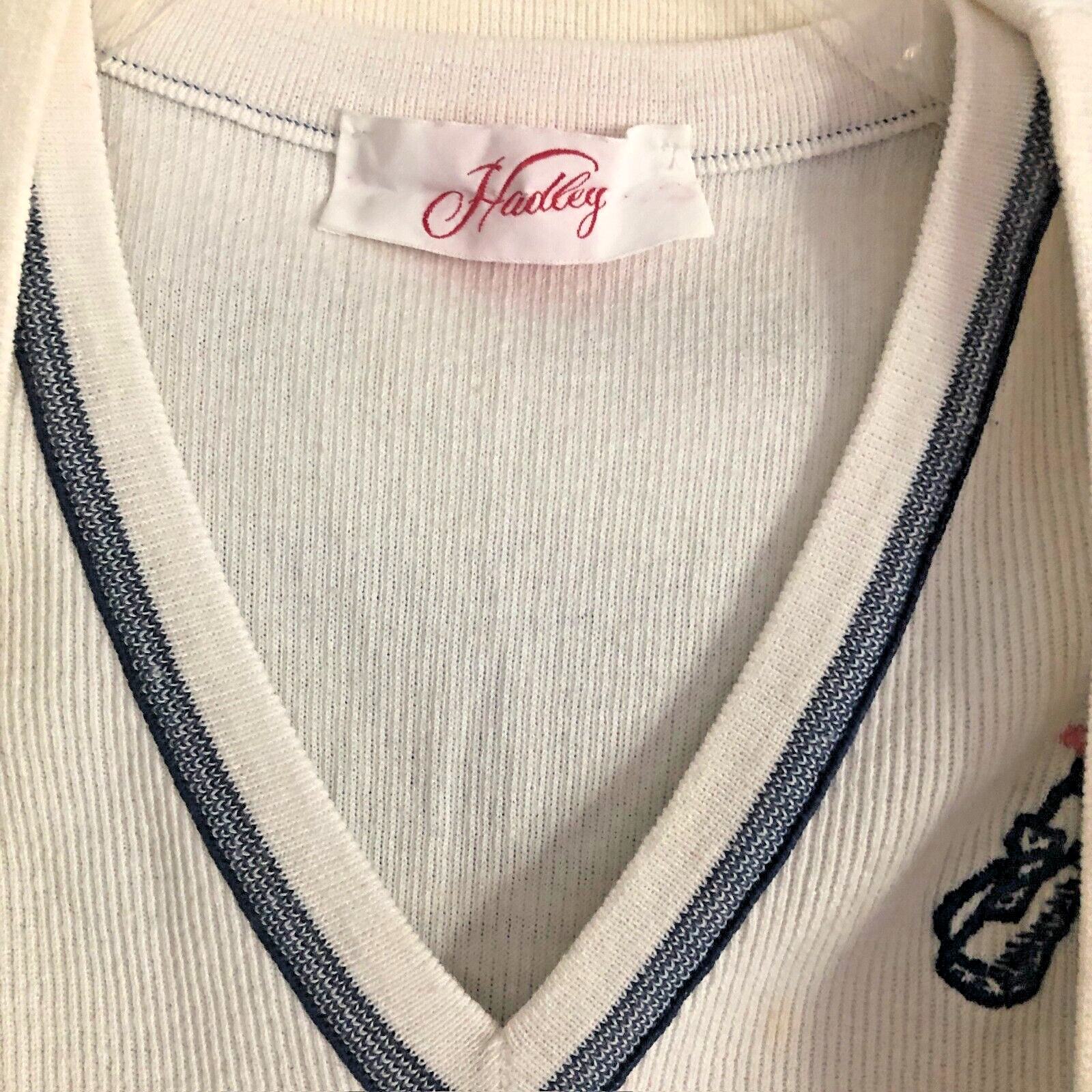 VTG Hadley Sweater Set 2pc Golf Breton Cardigan Sz 10 Country Club Quiet Luxury