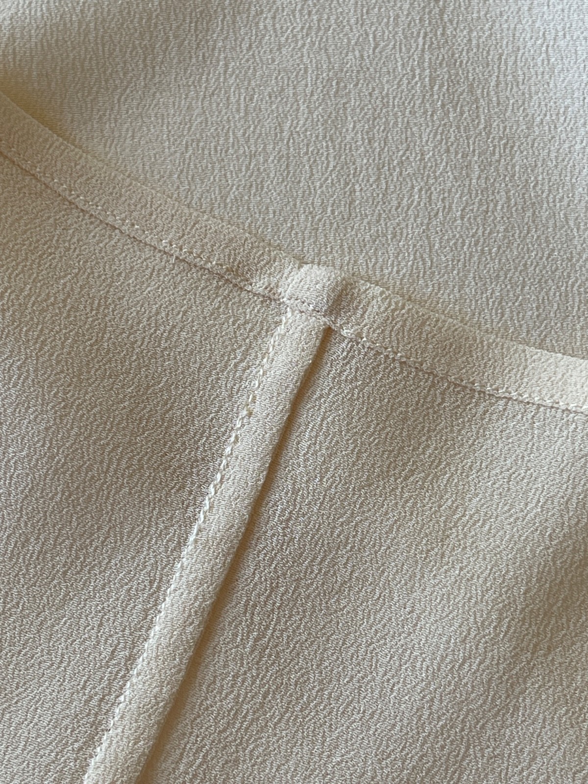 Max Mara 100% Silk Crepe Blouse w Draped Panel 1980s NWOT Sz 4 Fits M – Italy