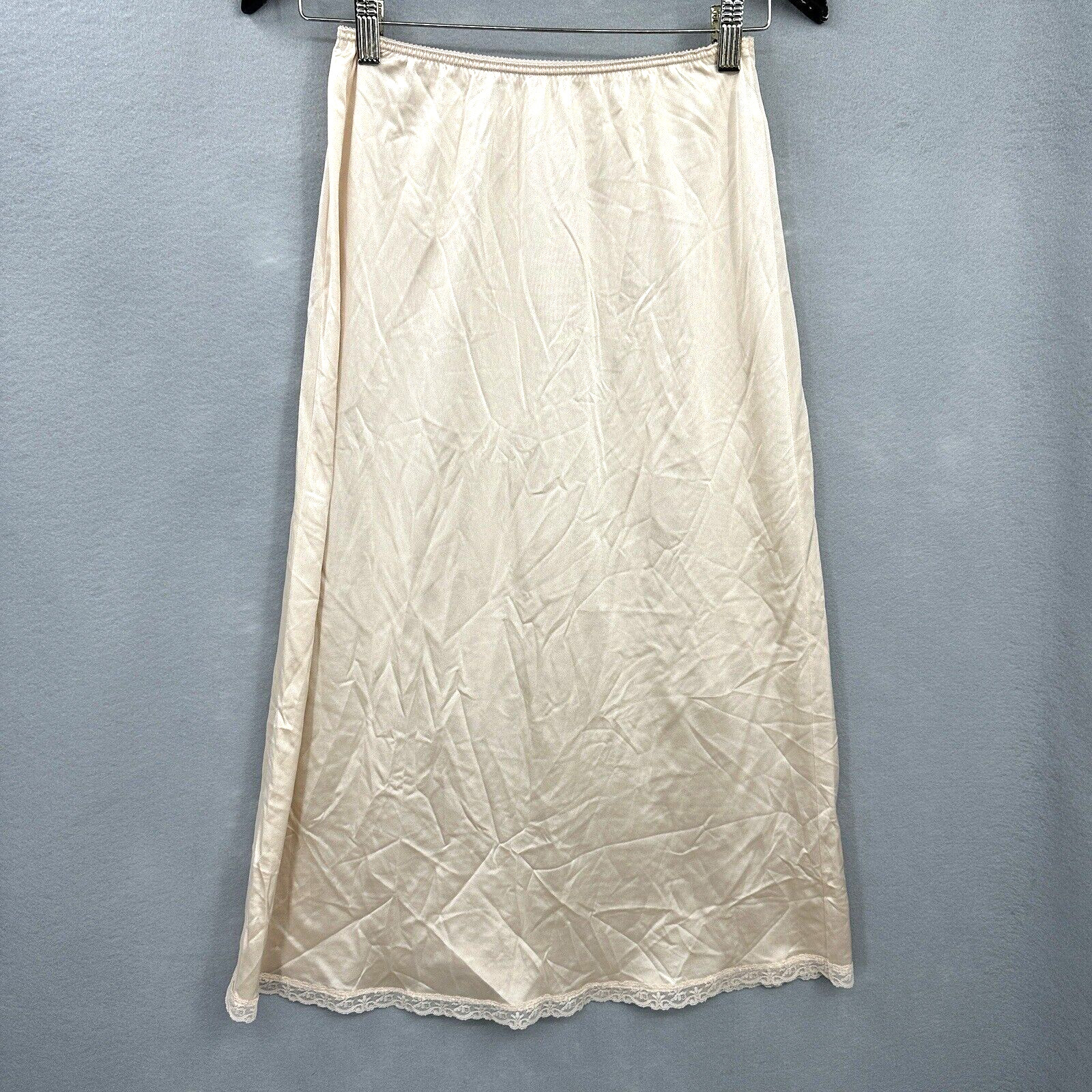 Warners Long Slip Perfect Measure Womens Medium Pink 55300 Antron Sissy Vintage
