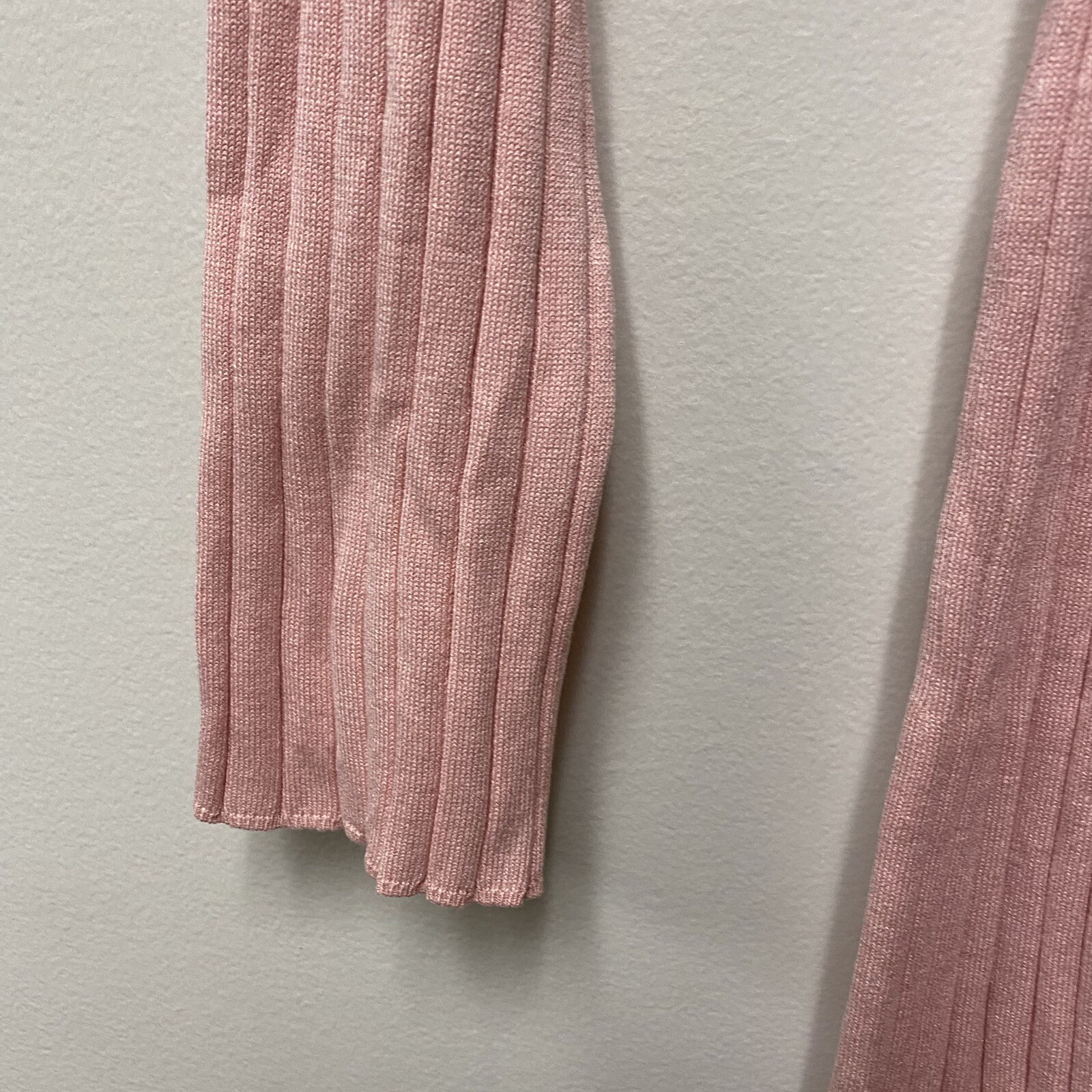 Free Assembly Womens Pleated Sweater Dress Pink Long Sleeve Medium NWT