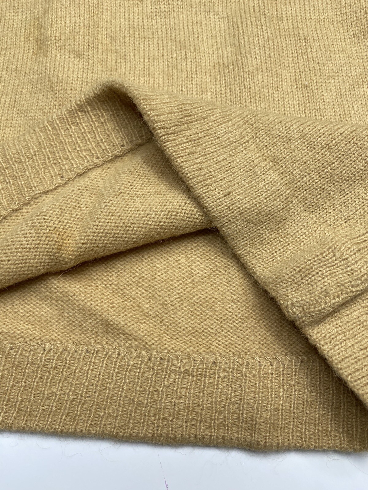 Vintage 60s The Halle Bros By Hadley Sleeveless Top Size 40 S/M 100% Camel Hair