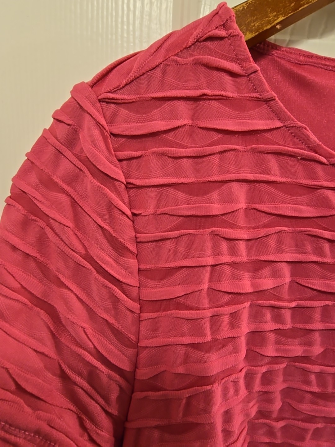 Vtg Pink Betty Barclay Dress w/Soft Side Pleats Feminine Fit Size 38