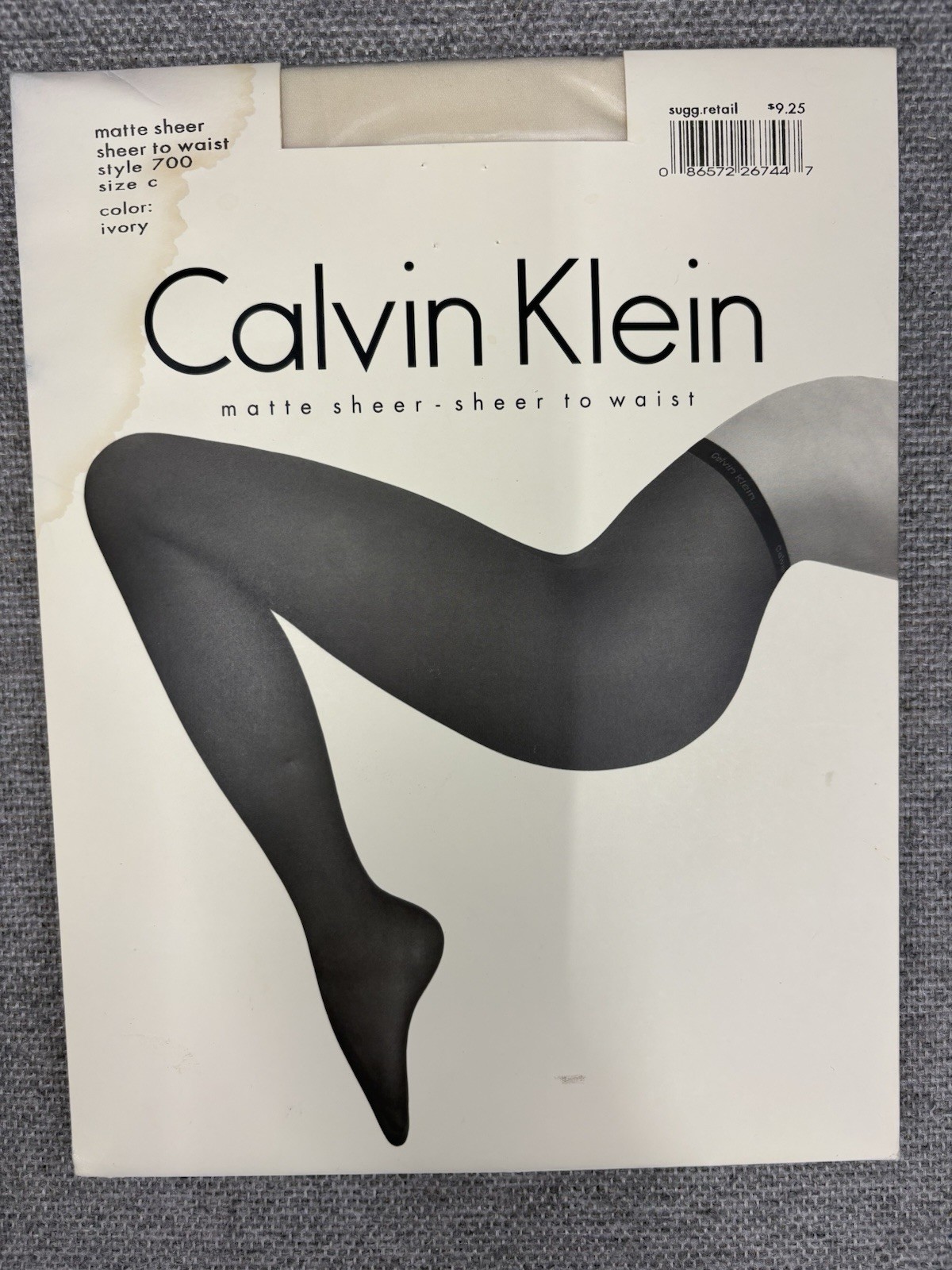 VTG Calvin Klein Pantyhose Lot of 3 Deadstock NWT Matte Sheer Sz BC3 Ivory Sable