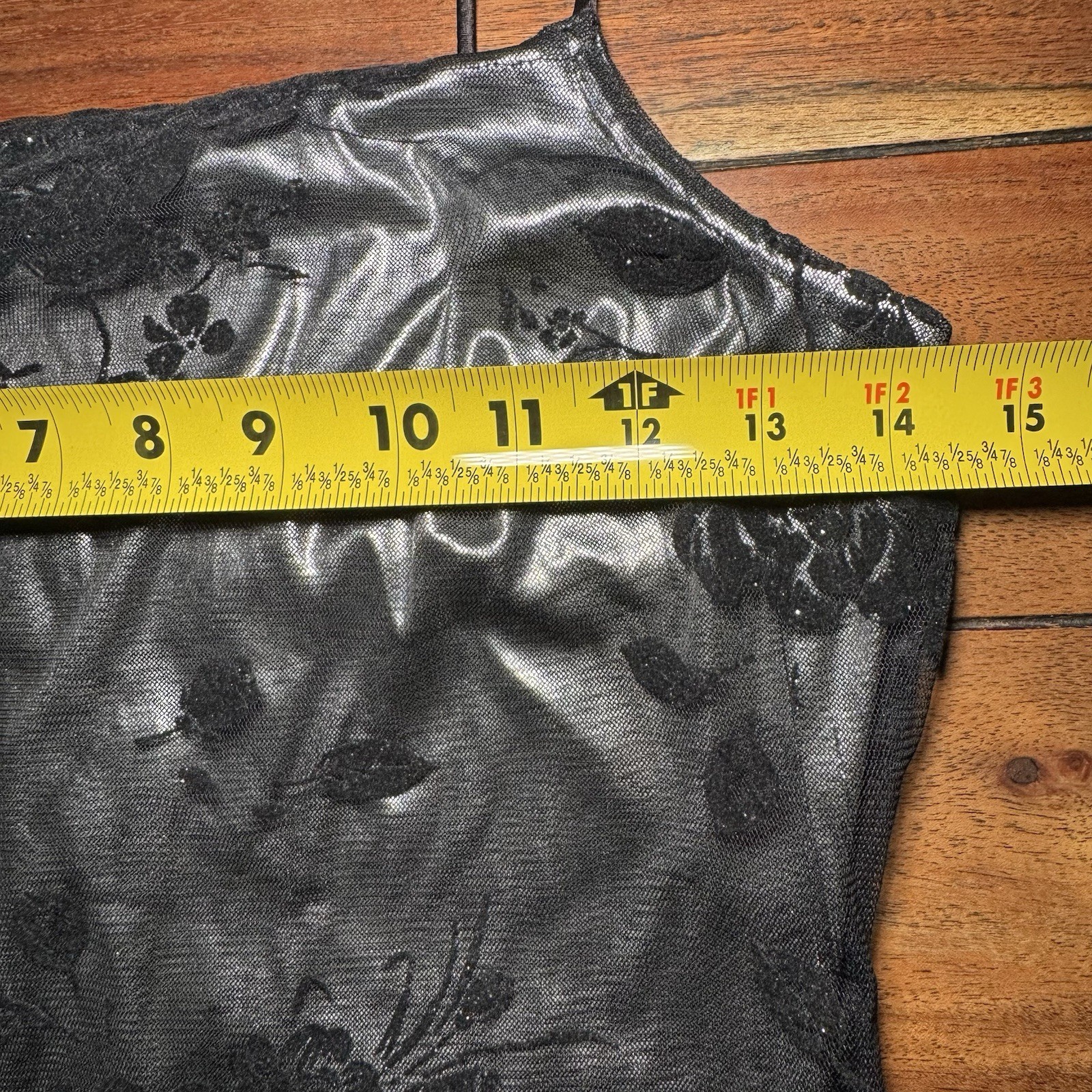 Vintage 90s L.A. Glo Foil Formal Dress Prom S Homecoming Lace
