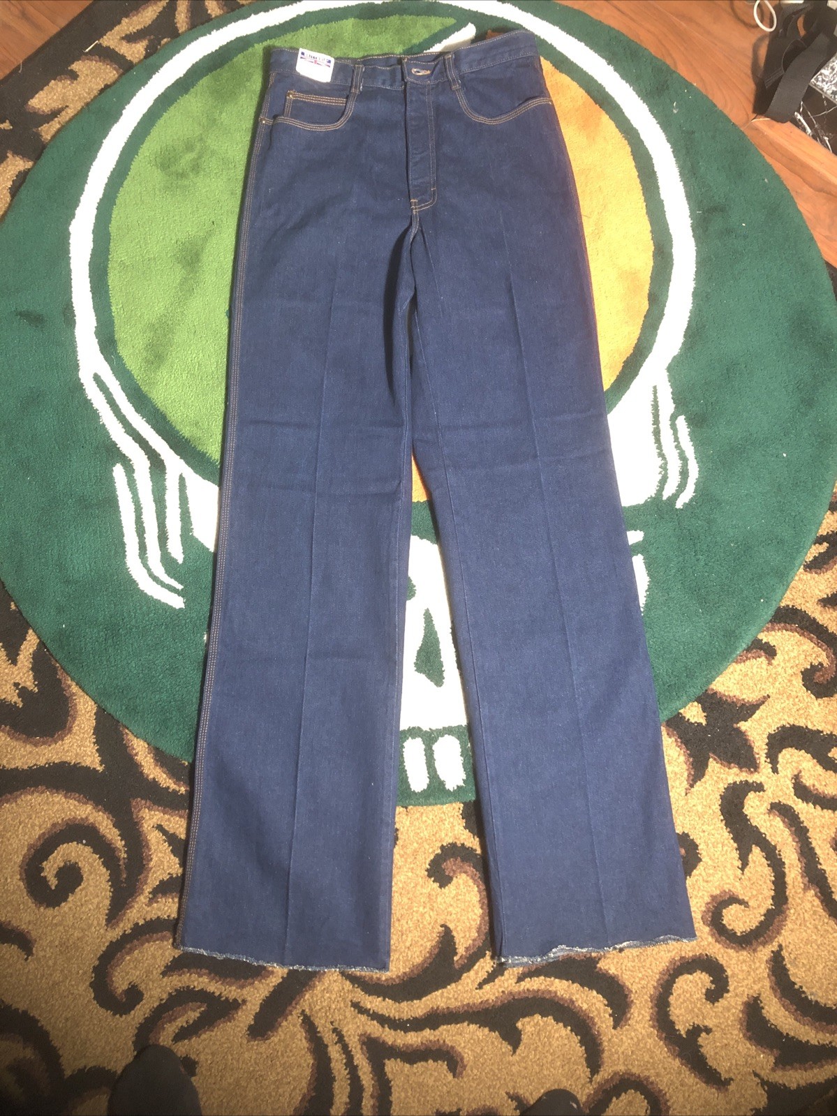 Vintage Brittania Brit Flare Size 33L NEW 31×36 Disco Size 11/12 Rare Denim