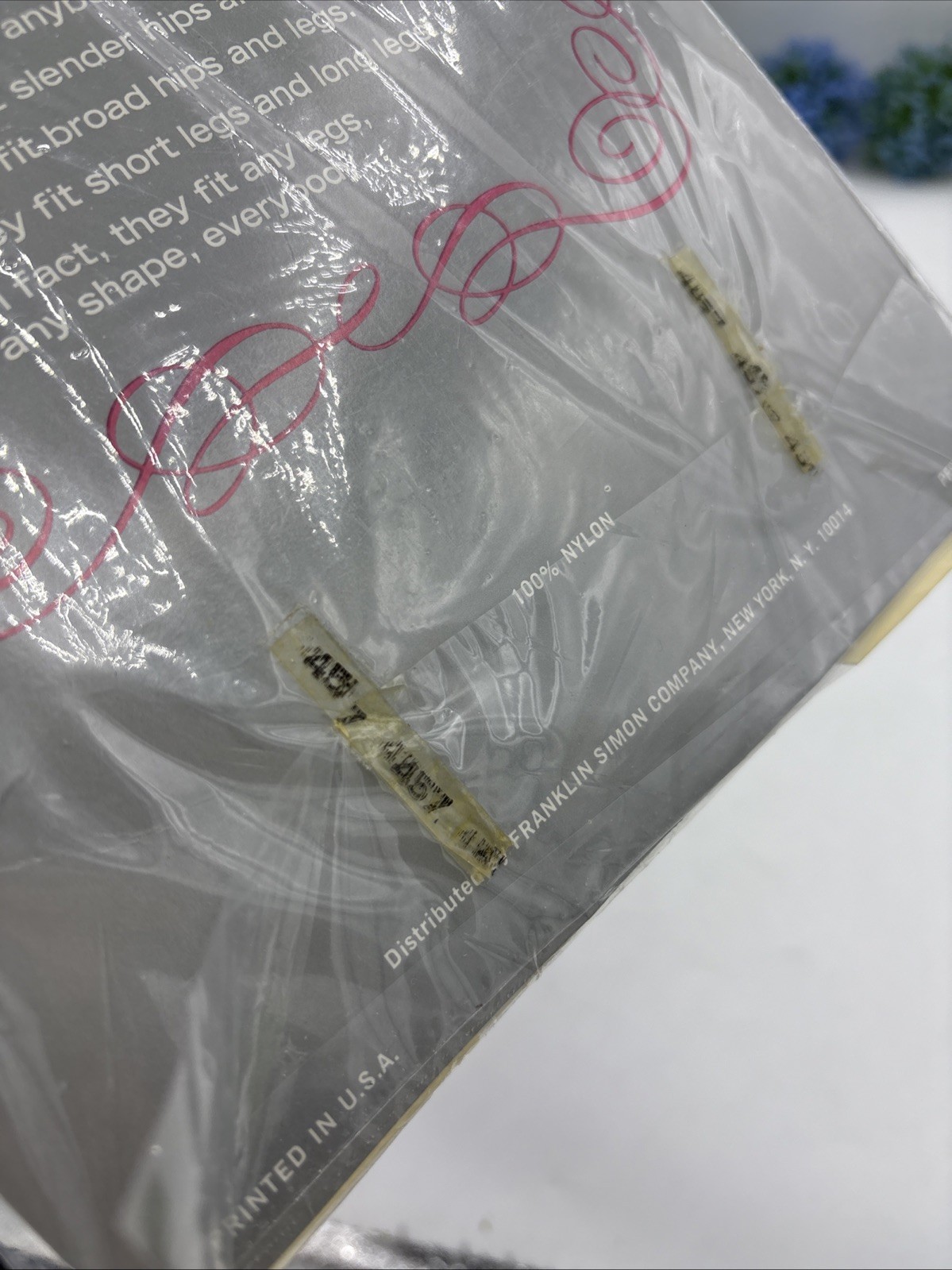 VTG Franklin & Simon Parfait One Size Panty Hose Made Of Wonderlon Nylon