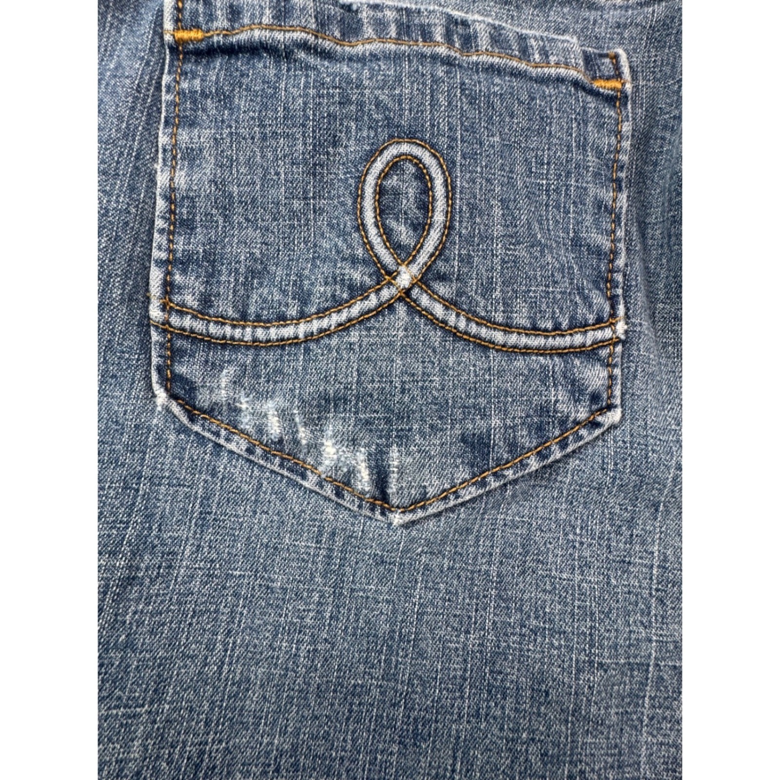 2000s Y2K SO Flare Jeans Low Rise Embroidered Pockets Size 11 pants are hemmed