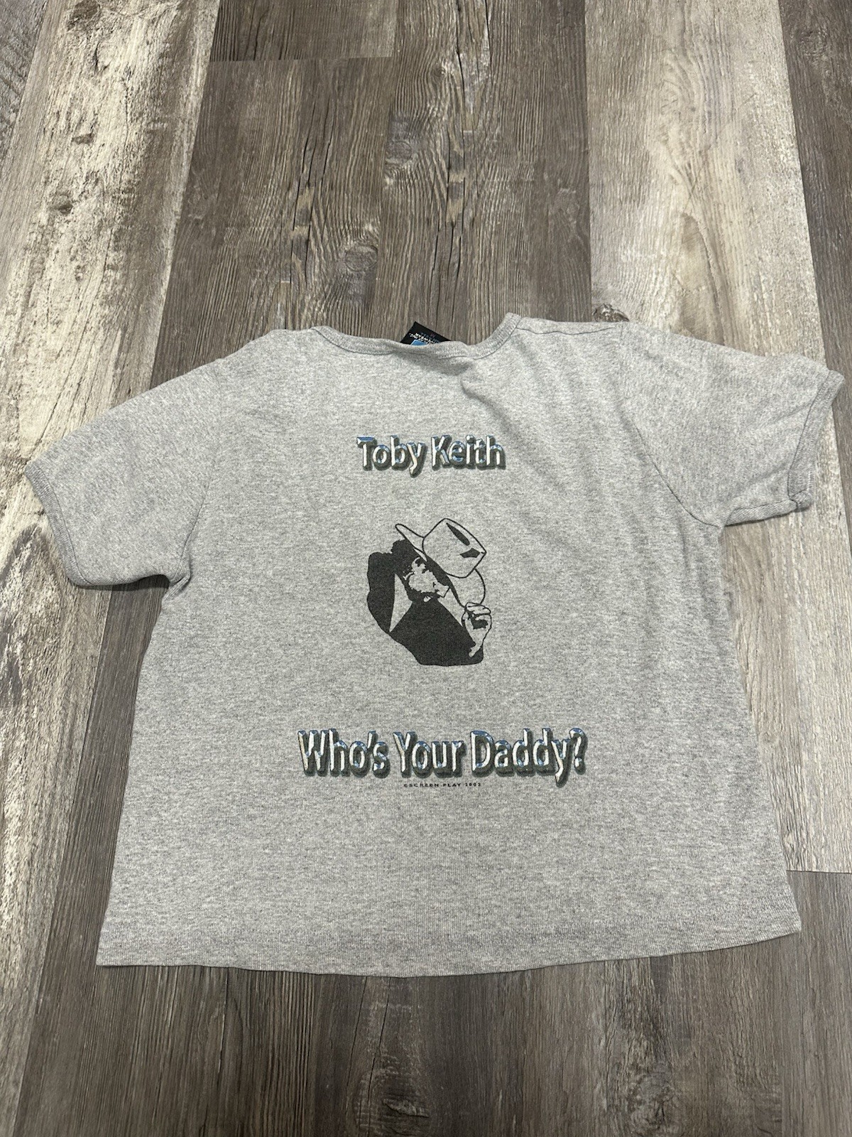 vintage Y2K TOBY KEITH cropped Baby Tee Womens Who’s your daddy country Tour