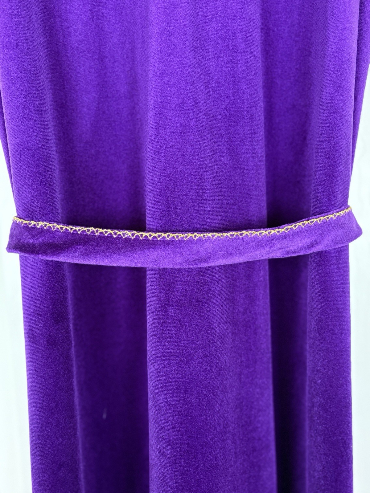 Jenelle California Vintage 1970’s Velour Caftan Hostess Gown Medium Purple Rare