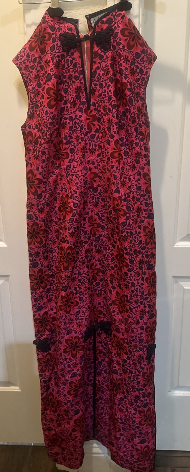 VTG 60s 70s JI JI 100%Thai Silk Hand Woven Dress Gorgeous