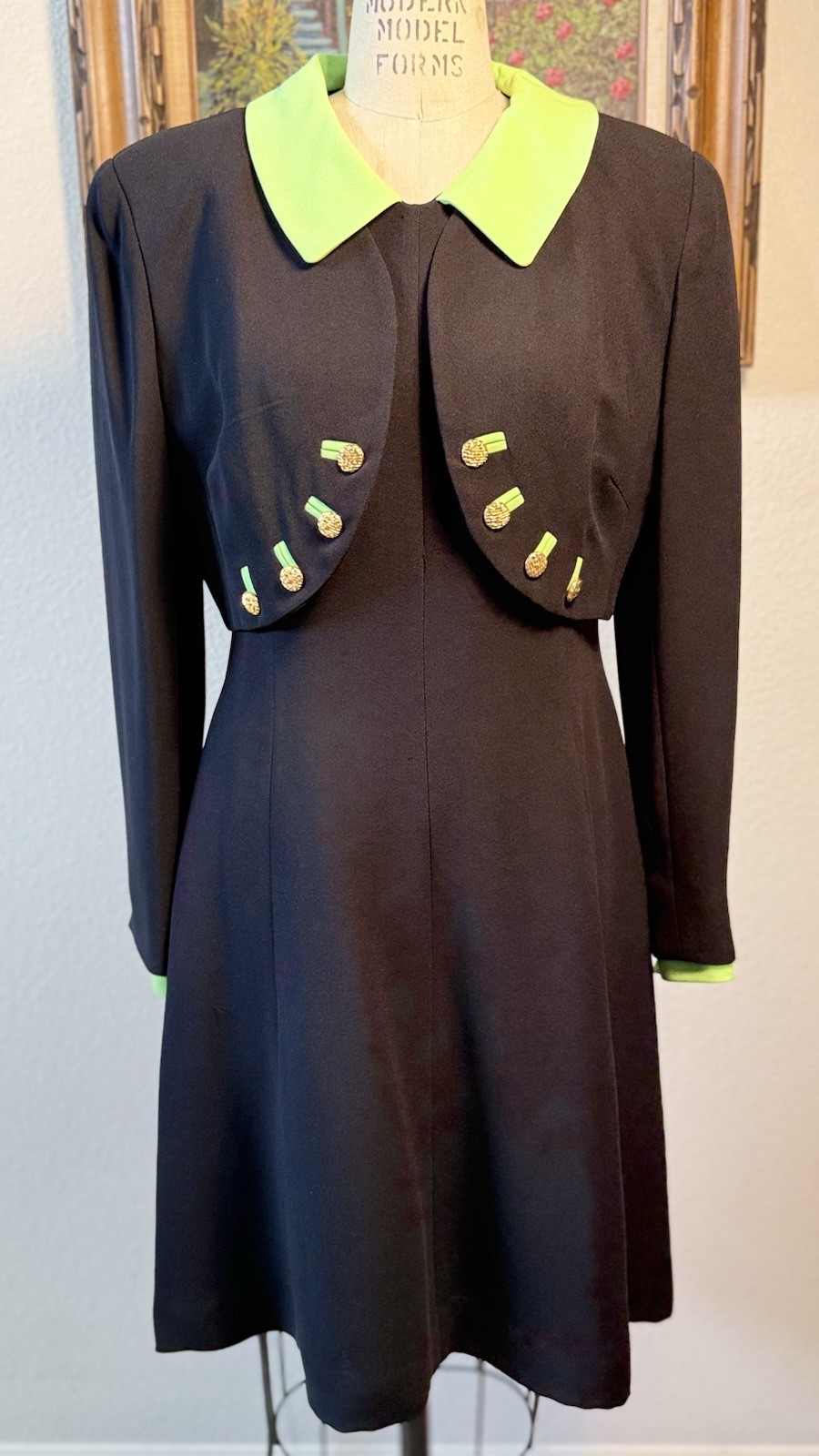 Vintage Rickie Freeman For Teri Jon Collection Suit Dress Sz 8