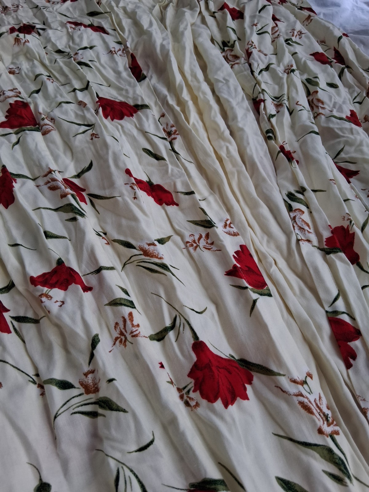 Beautiful Vintage Liberty By I.C.I 90’s Rayon Floral Tie Back Maci Dress M Med