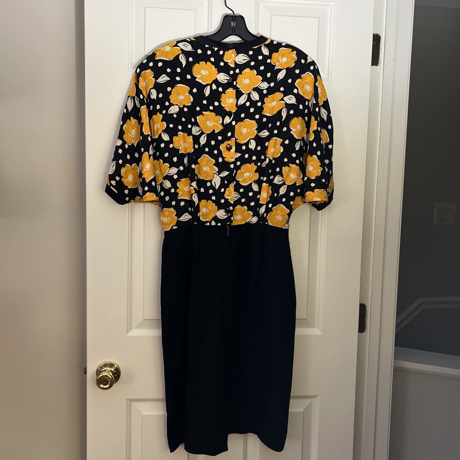 VINTAGE LOUIS FERAUD FLORAL PRINT DRESS size 8