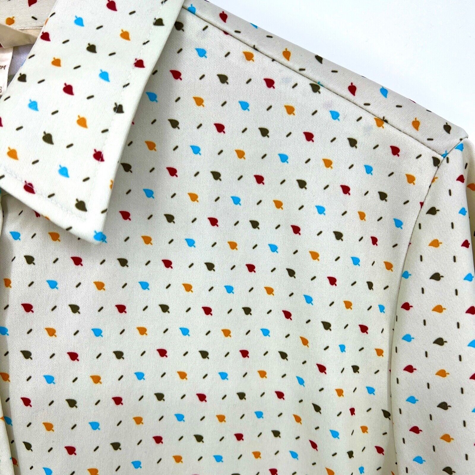 Vintage 70s Sears The Fashion Place Women’s Button Down Short Sleeve Shirt L XL
