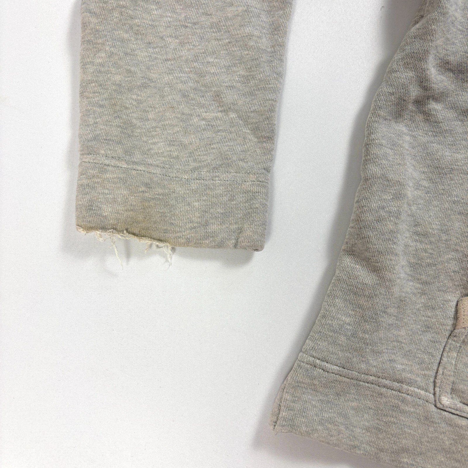 Vintage Ralph Lauren Active Womens Embroidered Sweatshirt Gray M Cropped Hoodie