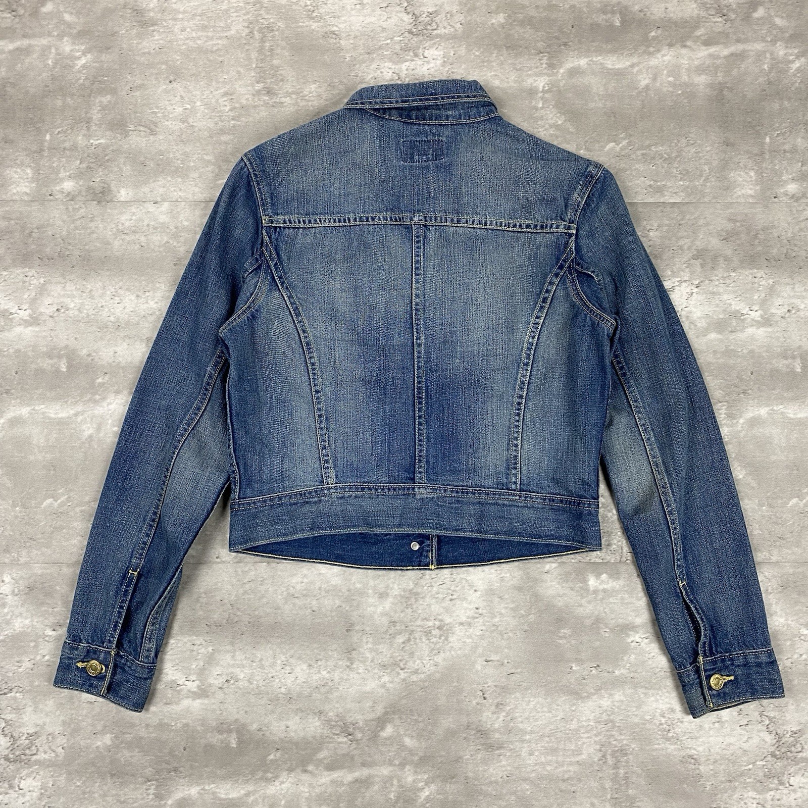 vintage LEVIS Type 1 style denim jacket Womens M trucker cropped jean 2010s y2k